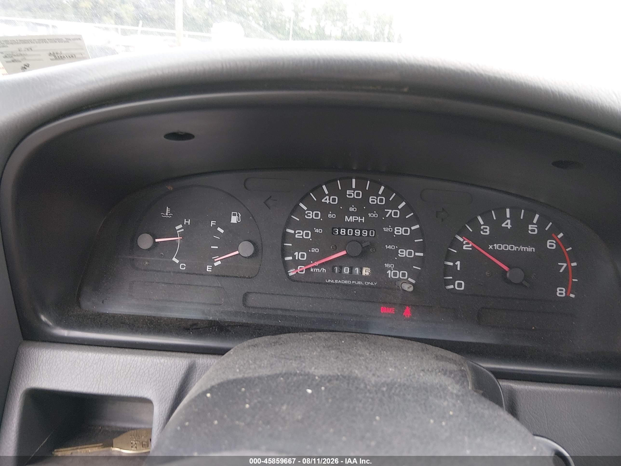 1997 Nissan 4x2 Truck Xe Green vin: 1N6SD11S2VC370145
