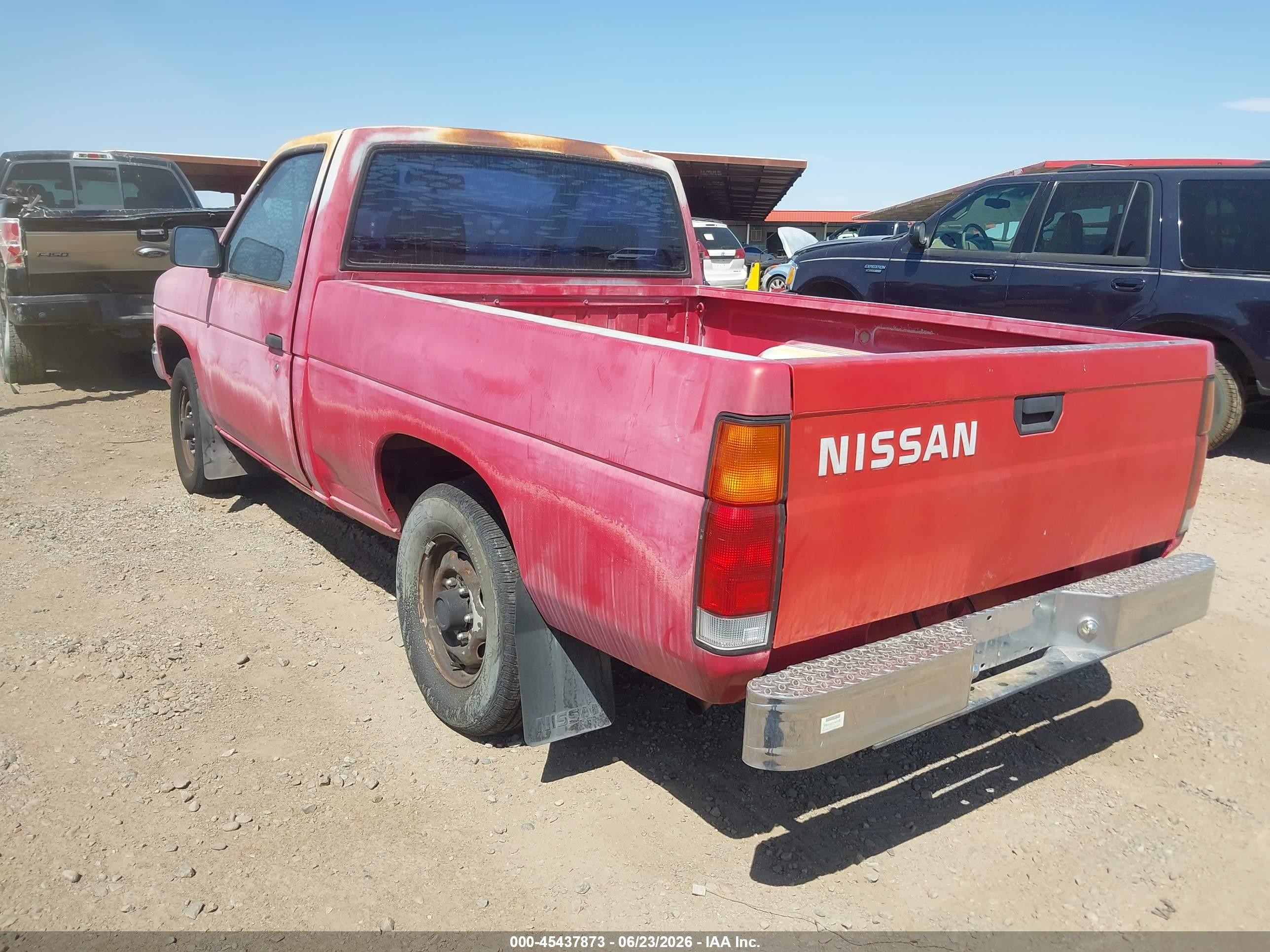 1990 Nissan D21 Short Bed Red vin: 1N6SD11S3LC347535
