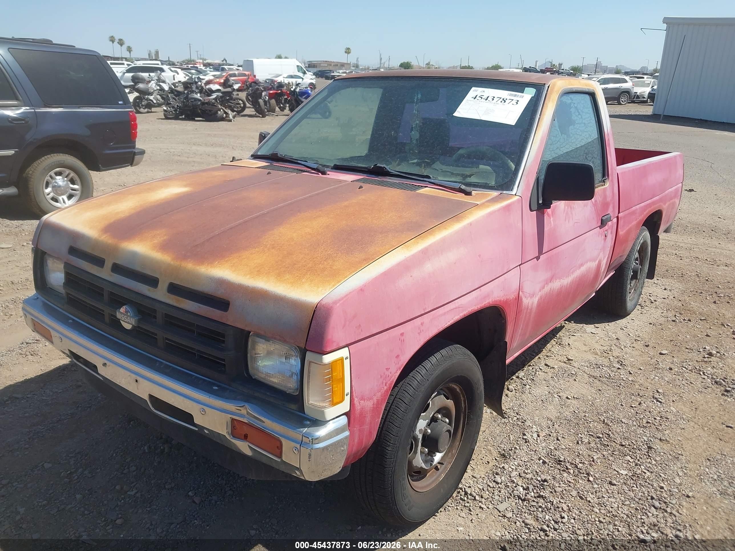 1990 Nissan D21 Short Bed Red vin: 1N6SD11S3LC347535