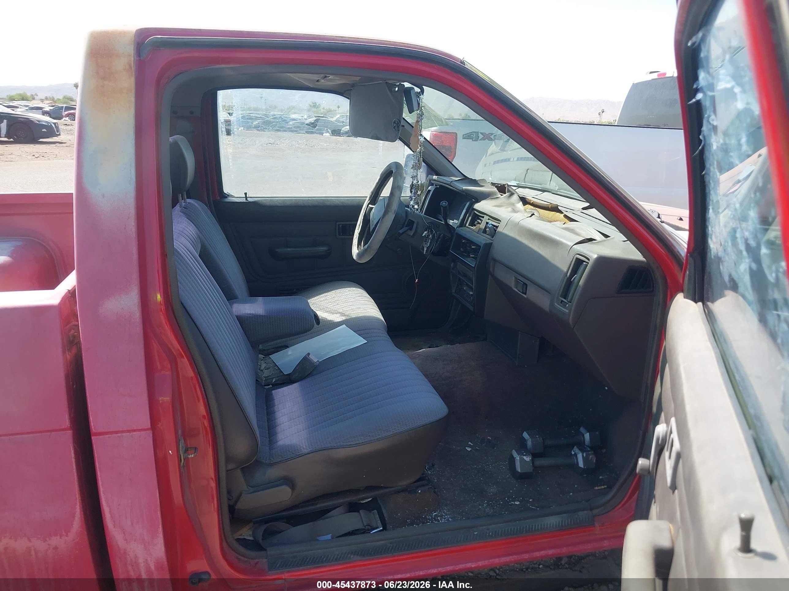 1990 Nissan D21 Short Bed Red vin: 1N6SD11S3LC347535