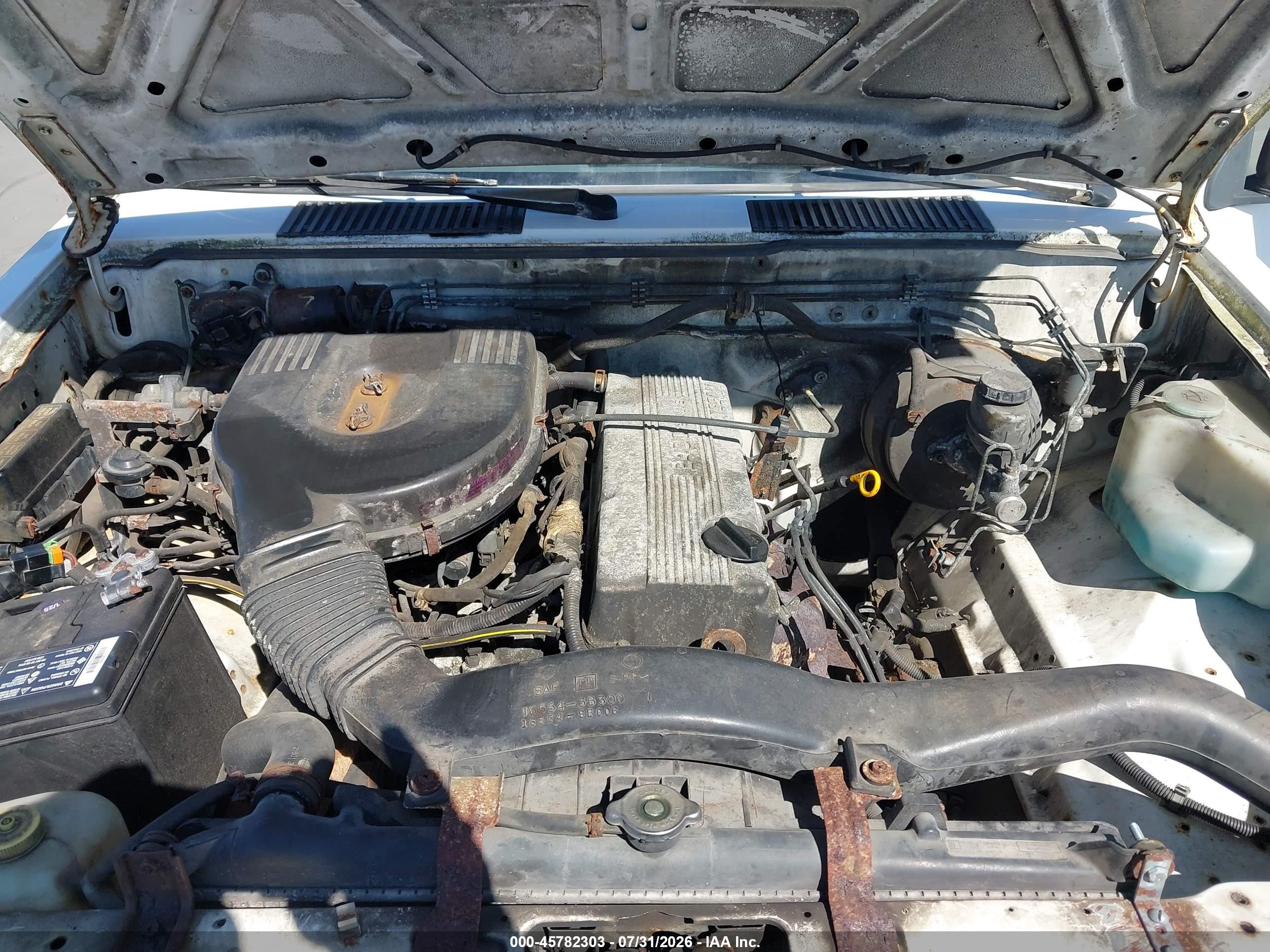 1997 Nissan 4x2 Truck Xe White vin: 1N6SD11S4VC368610