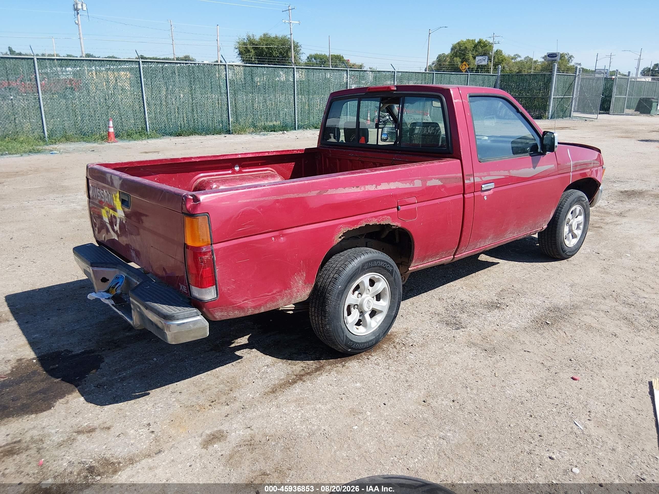 1997 Nissan 4x2 Truck Xe Red vin: 1N6SD11S5VC400772