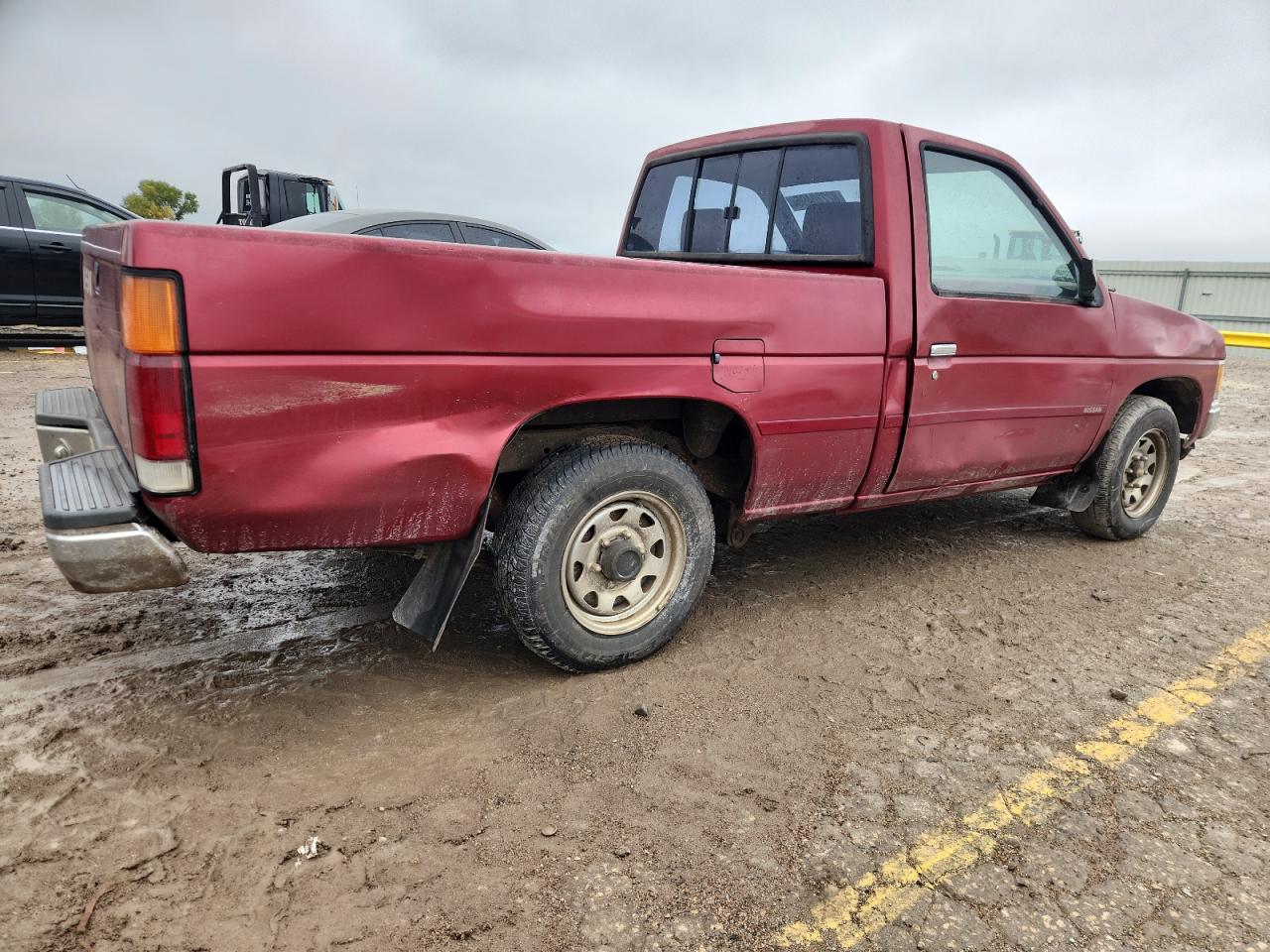1990 Nissan D21 Short Bed Red vin: 1N6SD11S6LC370064