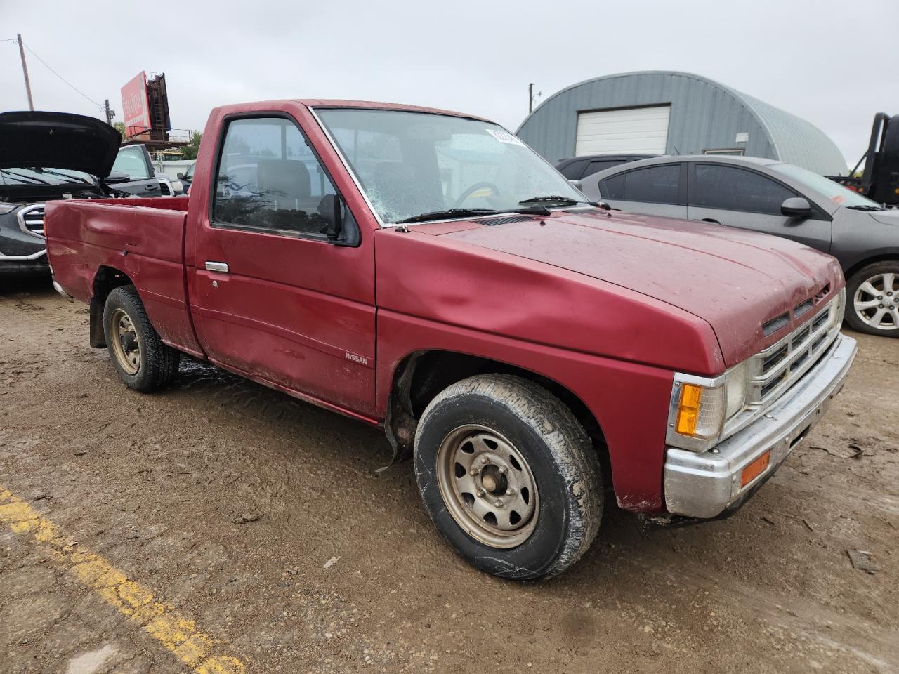 1990 Nissan D21 Short Bed Red vin: 1N6SD11S6LC370064