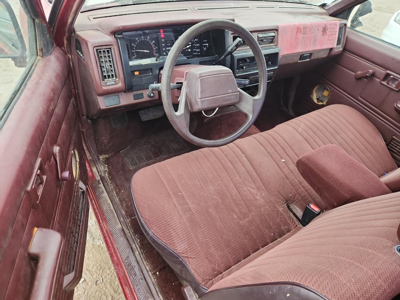 1990 Nissan D21 Short Bed Red vin: 1N6SD11S6LC370064