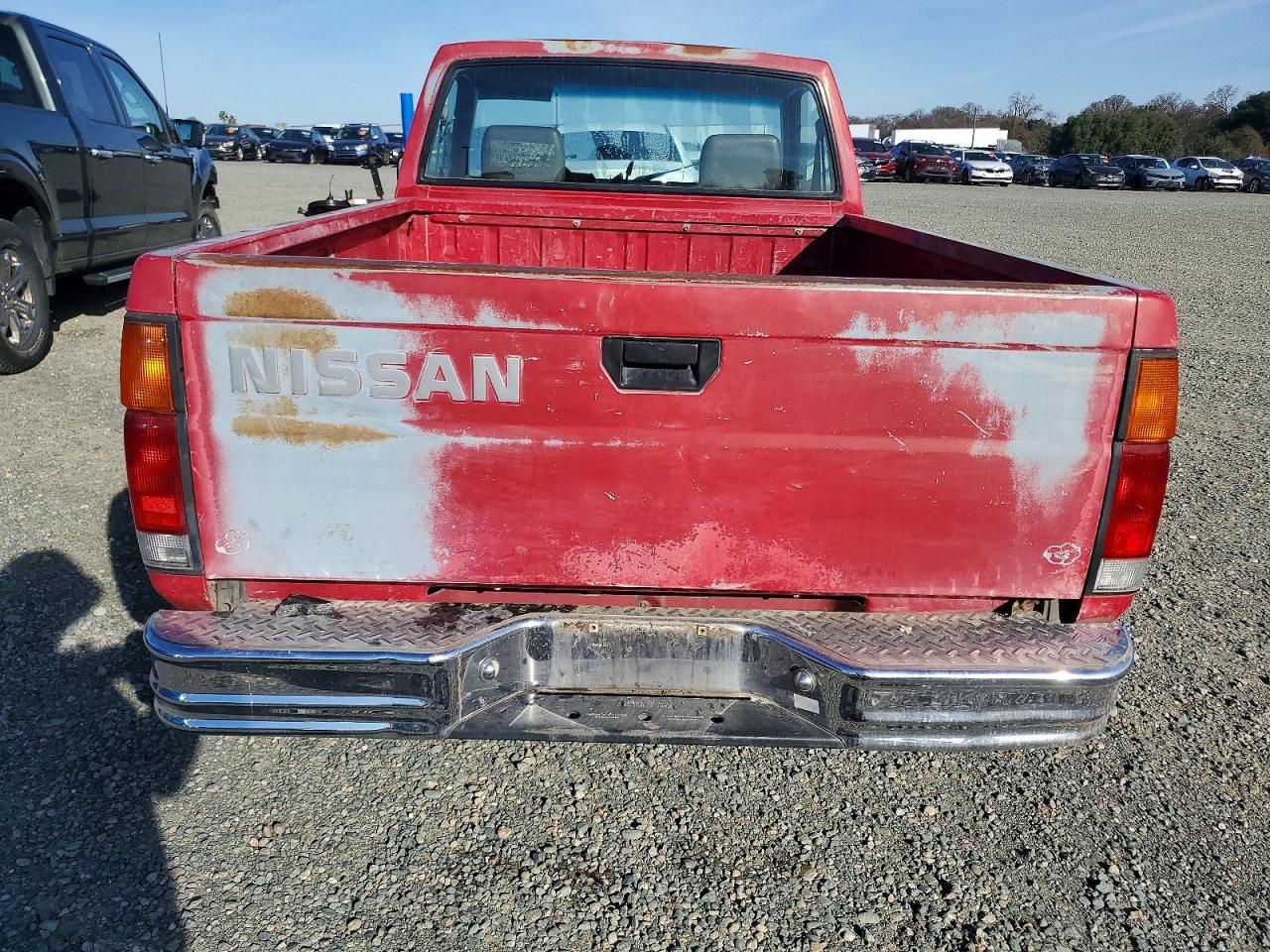 1990 Nissan D21 Short Bed Red vin: 1N6SD11S6LC396924