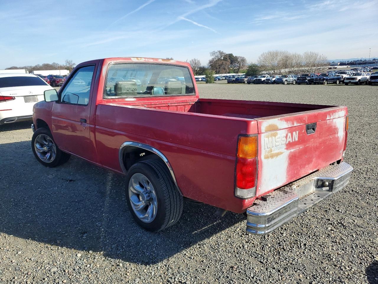 1990 Nissan D21 Short Bed Red vin: 1N6SD11S6LC396924