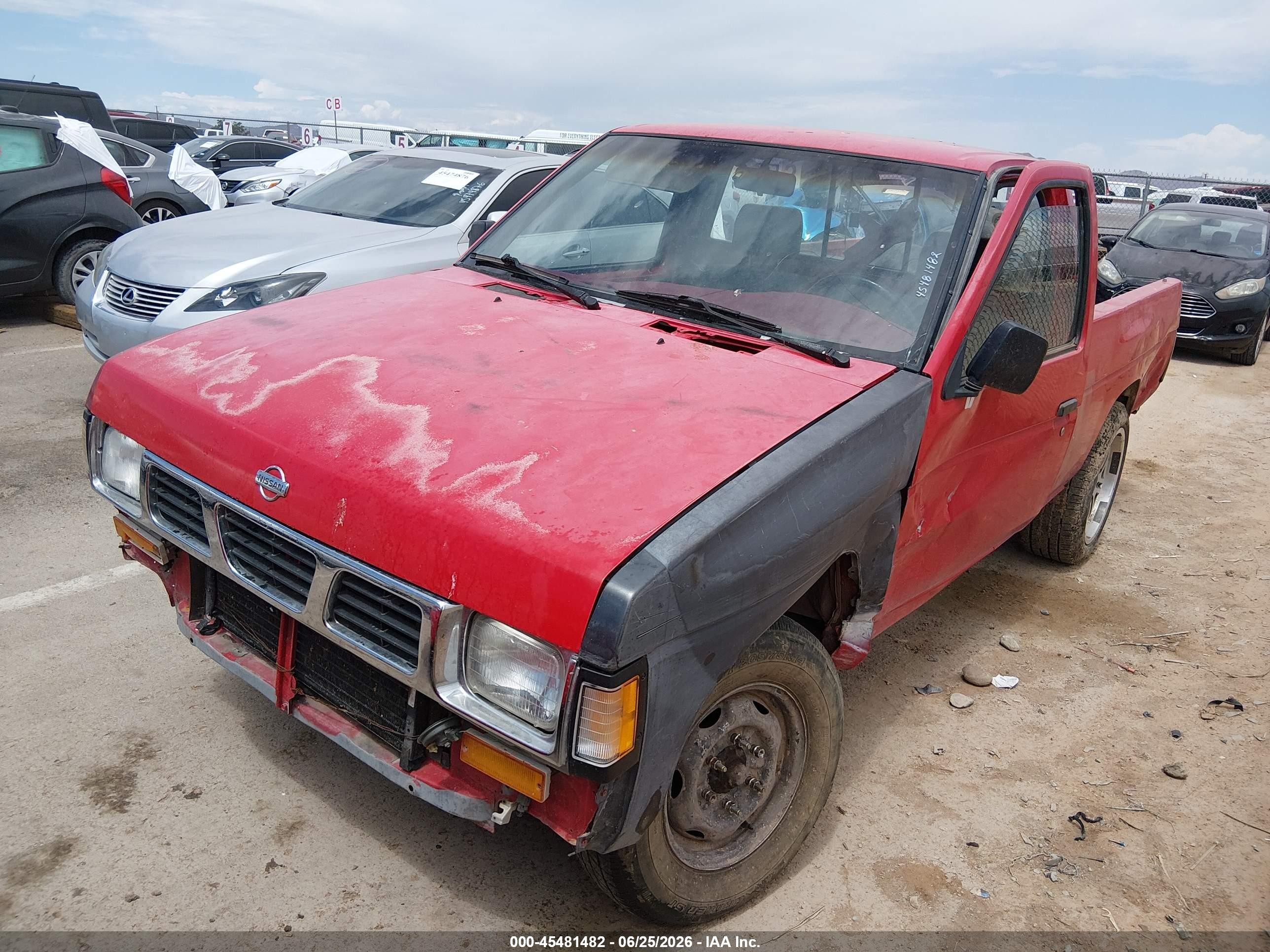 1995 Nissan Truck E/xe Red vin: 1N6SD11S6SC341226