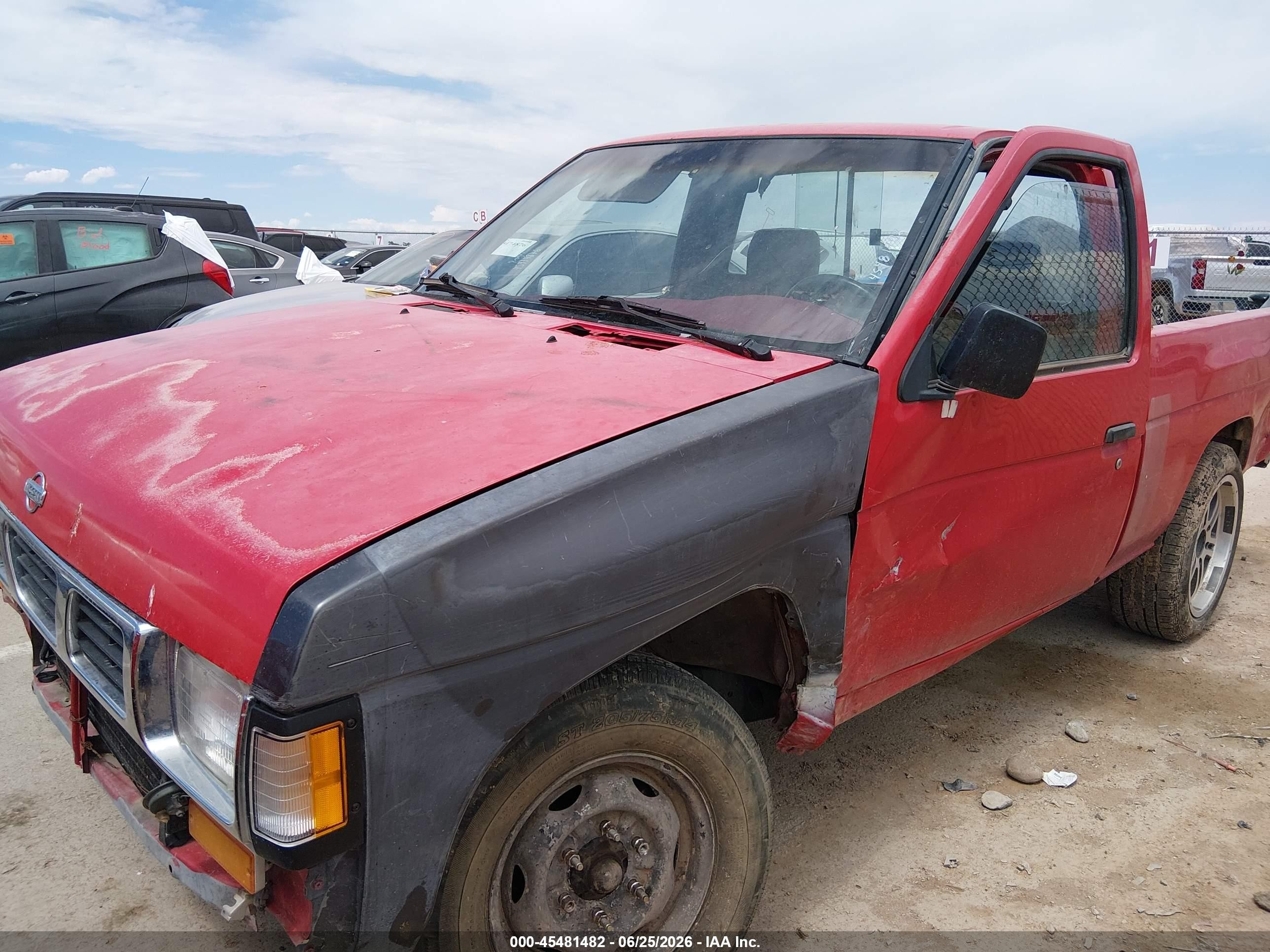 1995 Nissan Truck E/xe Red vin: 1N6SD11S6SC341226