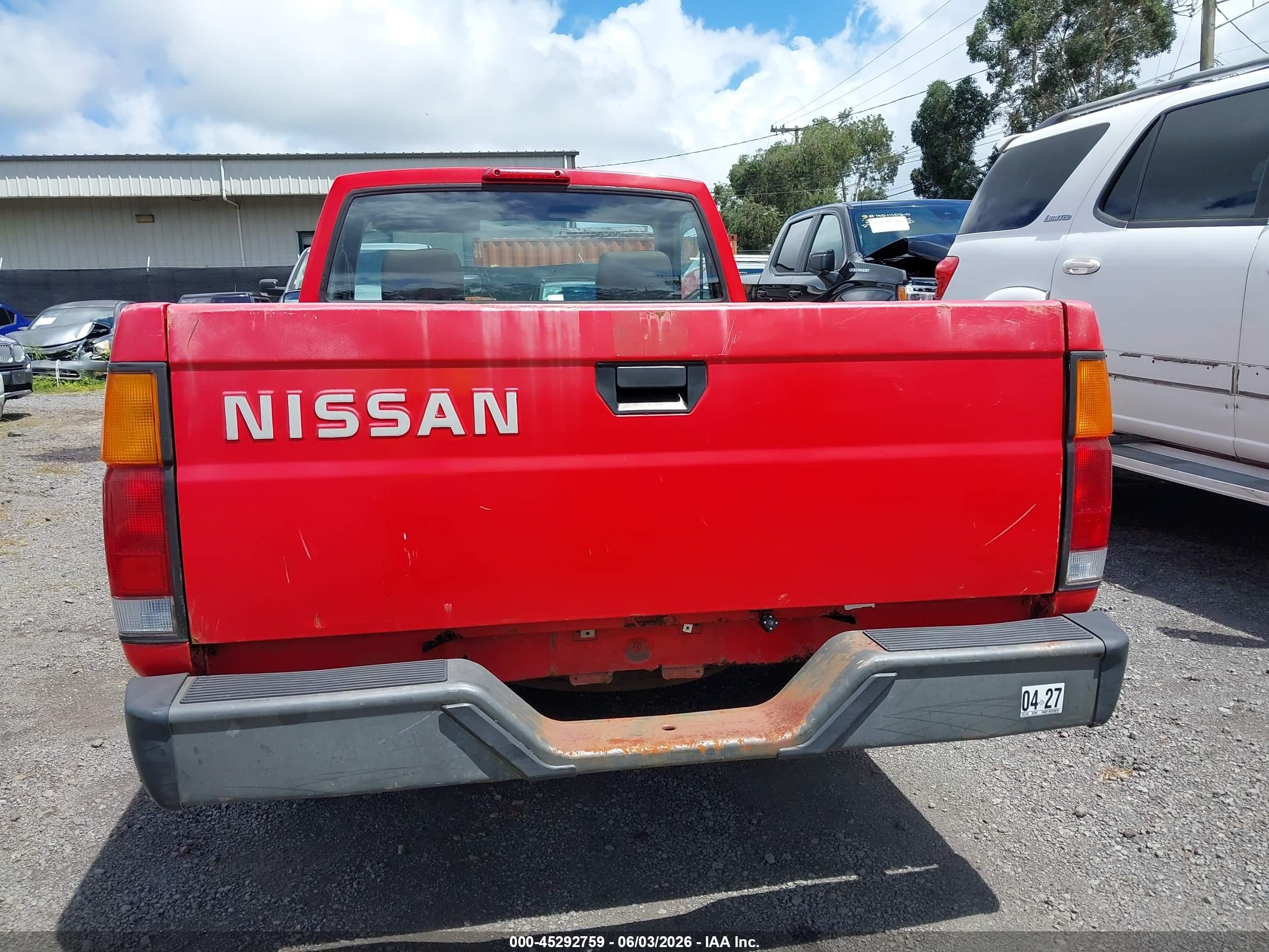 1996 Nissan Truck Xe Red vin: 1N6SD11S6TC300791