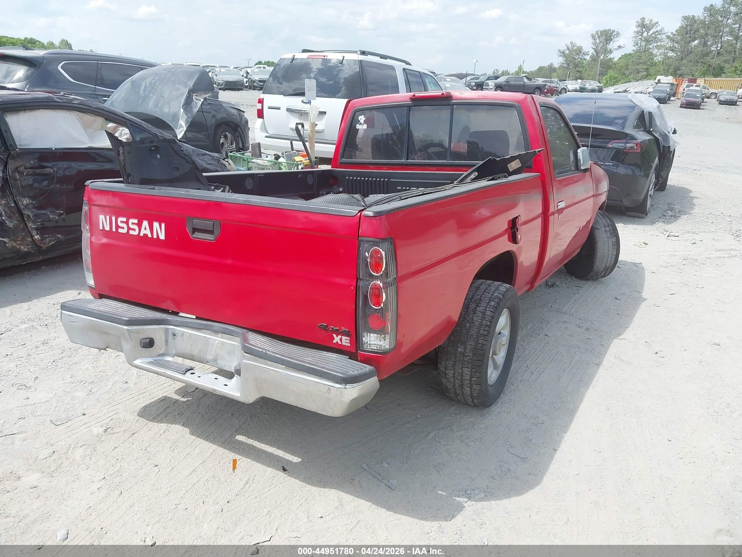 1997 Nissan 4x2 Truck Xe Red vin: 1N6SD11S6VC306075