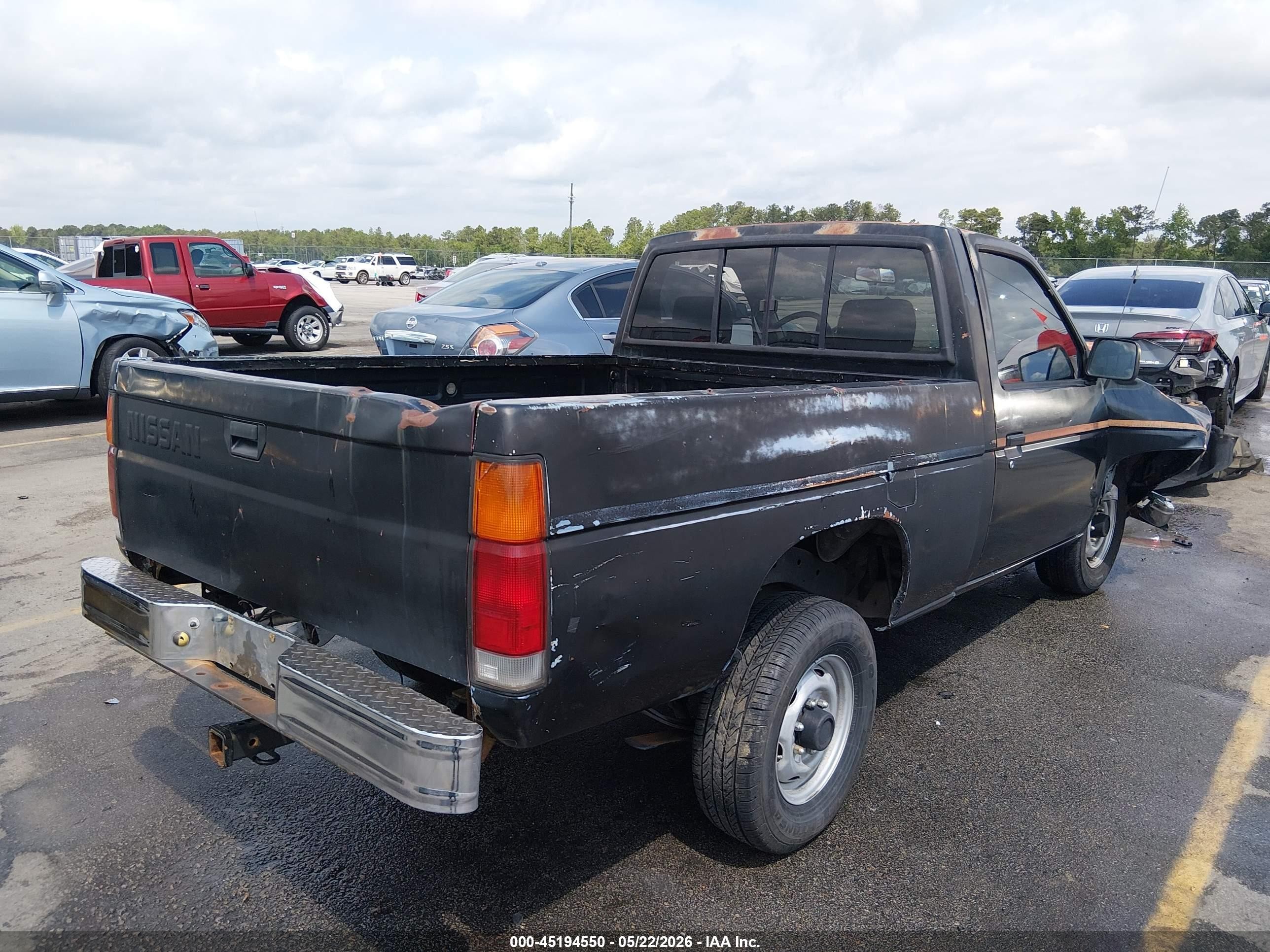 1990 Nissan D21 Short Bed Черный vin: 1N6SD11S7LC425332