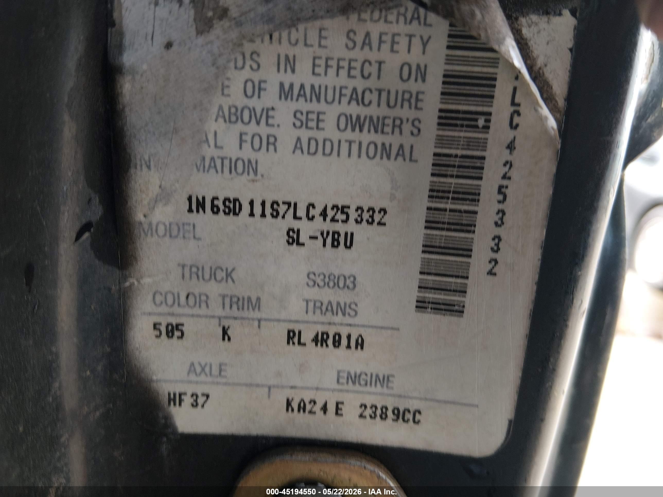 1990 Nissan D21 Short Bed Черный vin: 1N6SD11S7LC425332