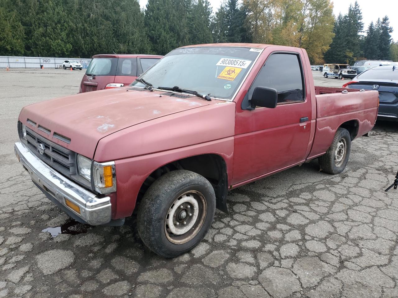 1991 Nissan Truck Short Wheelbase Red vin: 1N6SD11S7MC369006