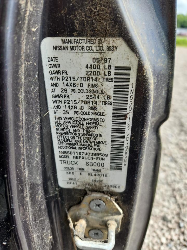 1997 Nissan Truck Base Charcoal vin: 1N6SD11S7VC399589
