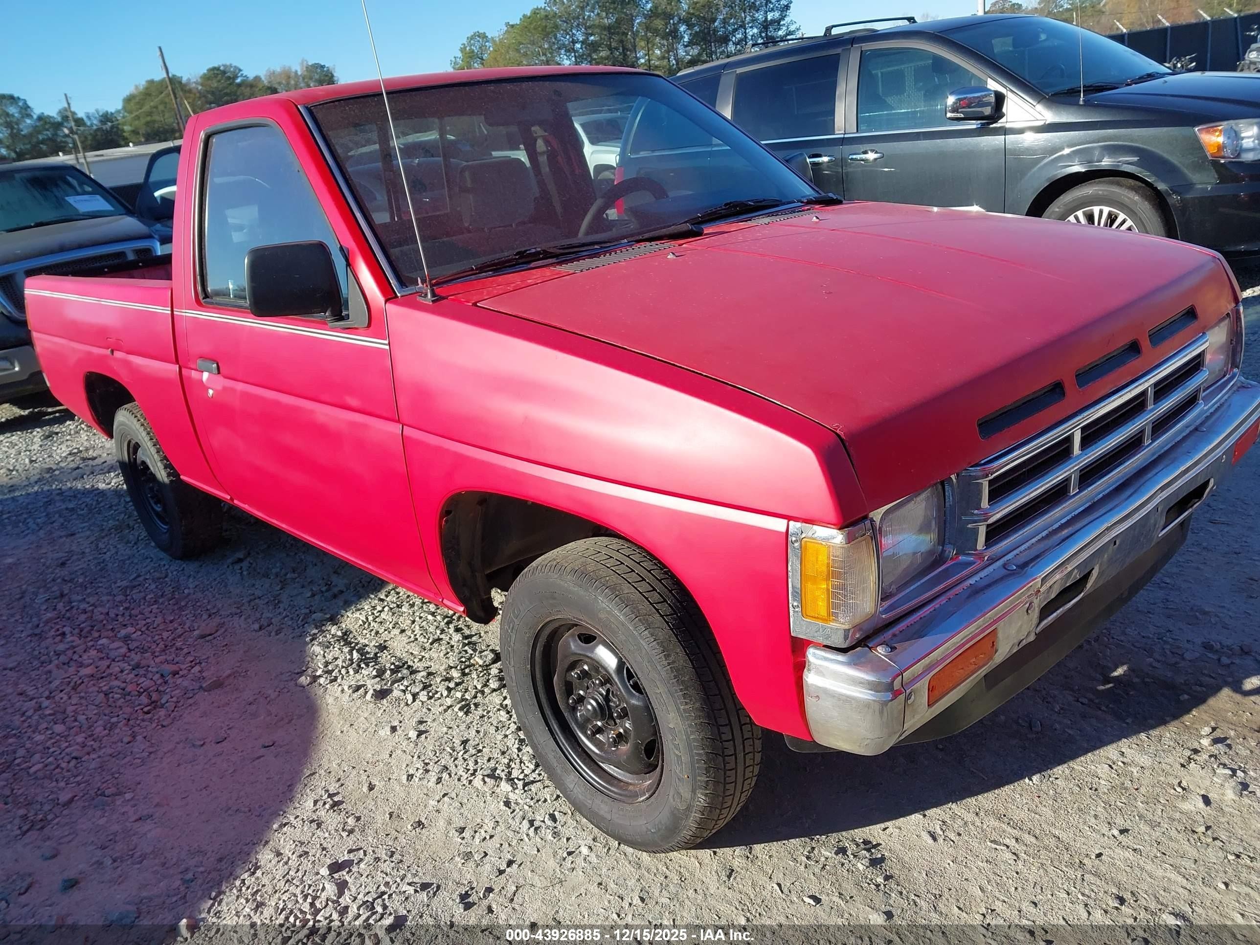 1990 Nissan D21 Short Bed Red vin: 1N6SD11S9LC413909