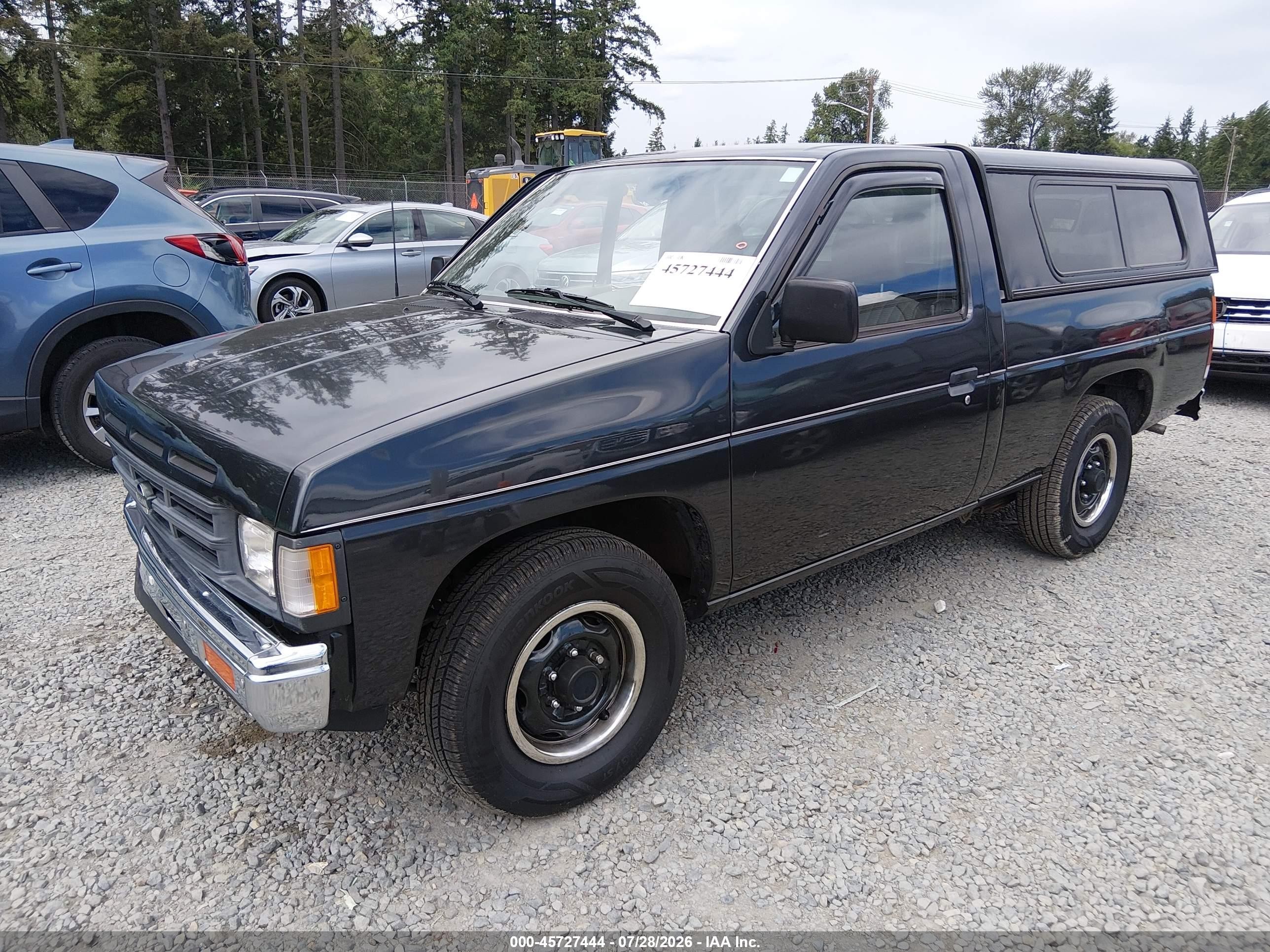 1990 Nissan D21 Short Bed Gray vin: 1N6SD11S9LC422769