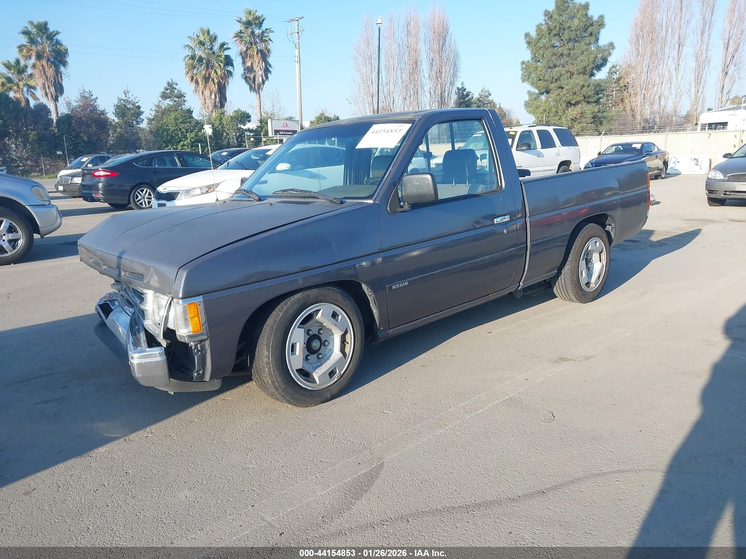 1990 Nissan D21 Short Bed Серый vin: 1N6SD11SXLC367359