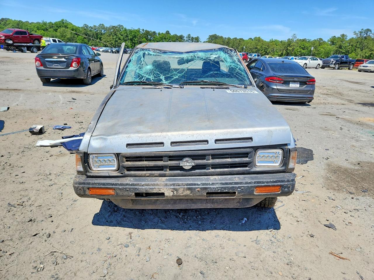 1990 Nissan D21 Short Bed Silver vin: 1N6SD11SXLC378572