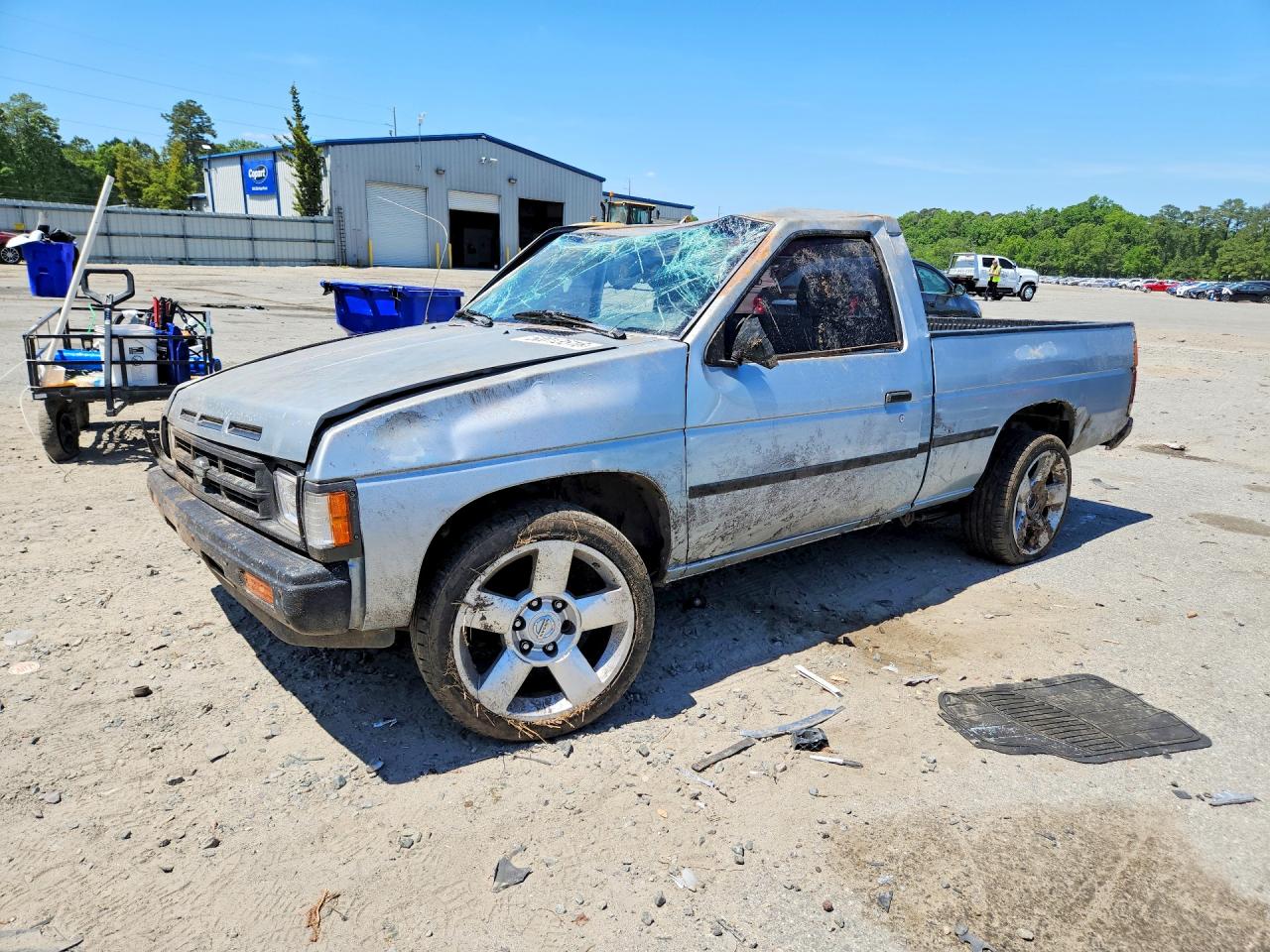 1990 Nissan D21 Short Bed Silver vin: 1N6SD11SXLC378572