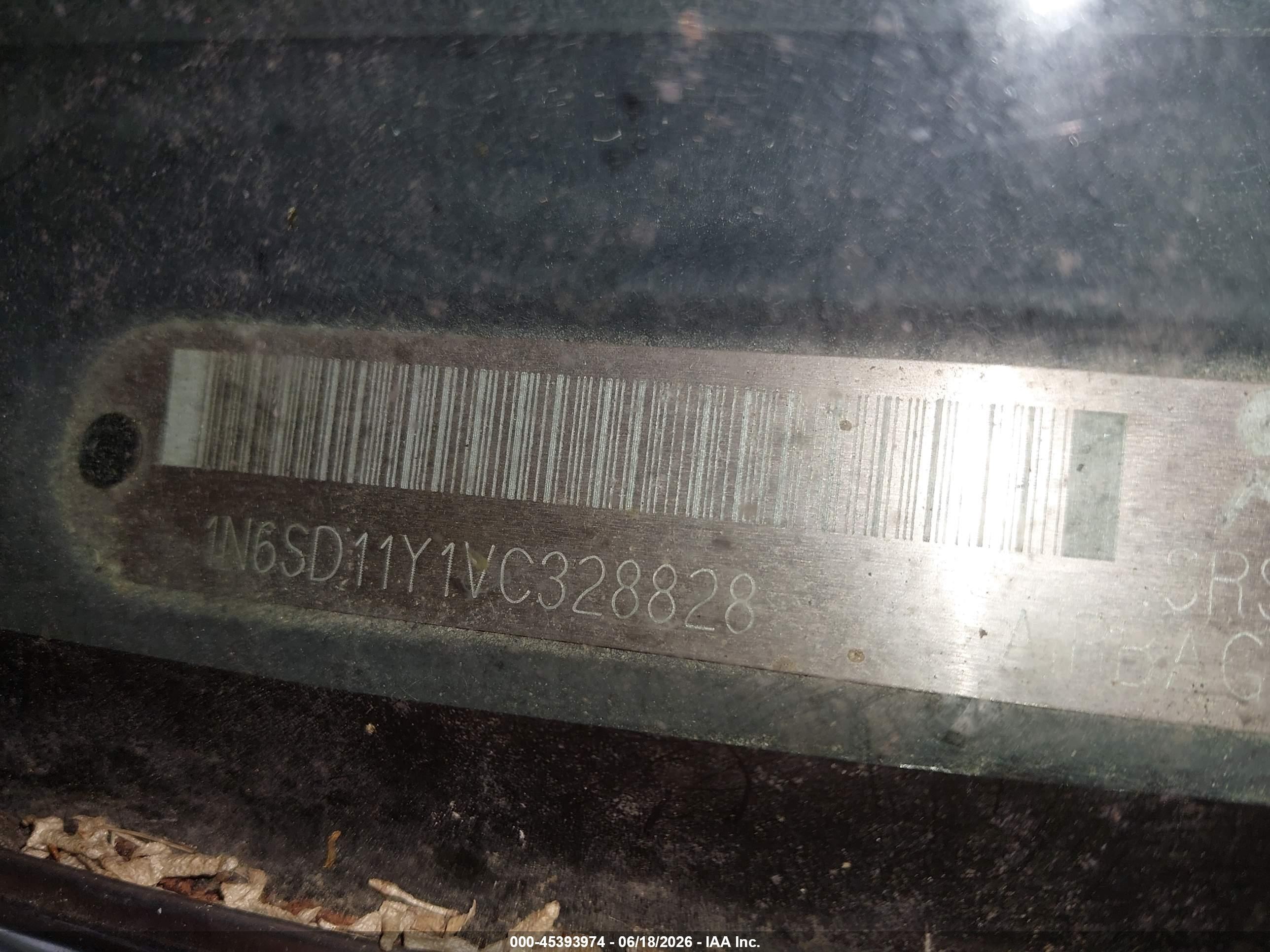 1997 Nissan 4x4 Truck Xe Blue vin: 1N6SD11Y1VC328828