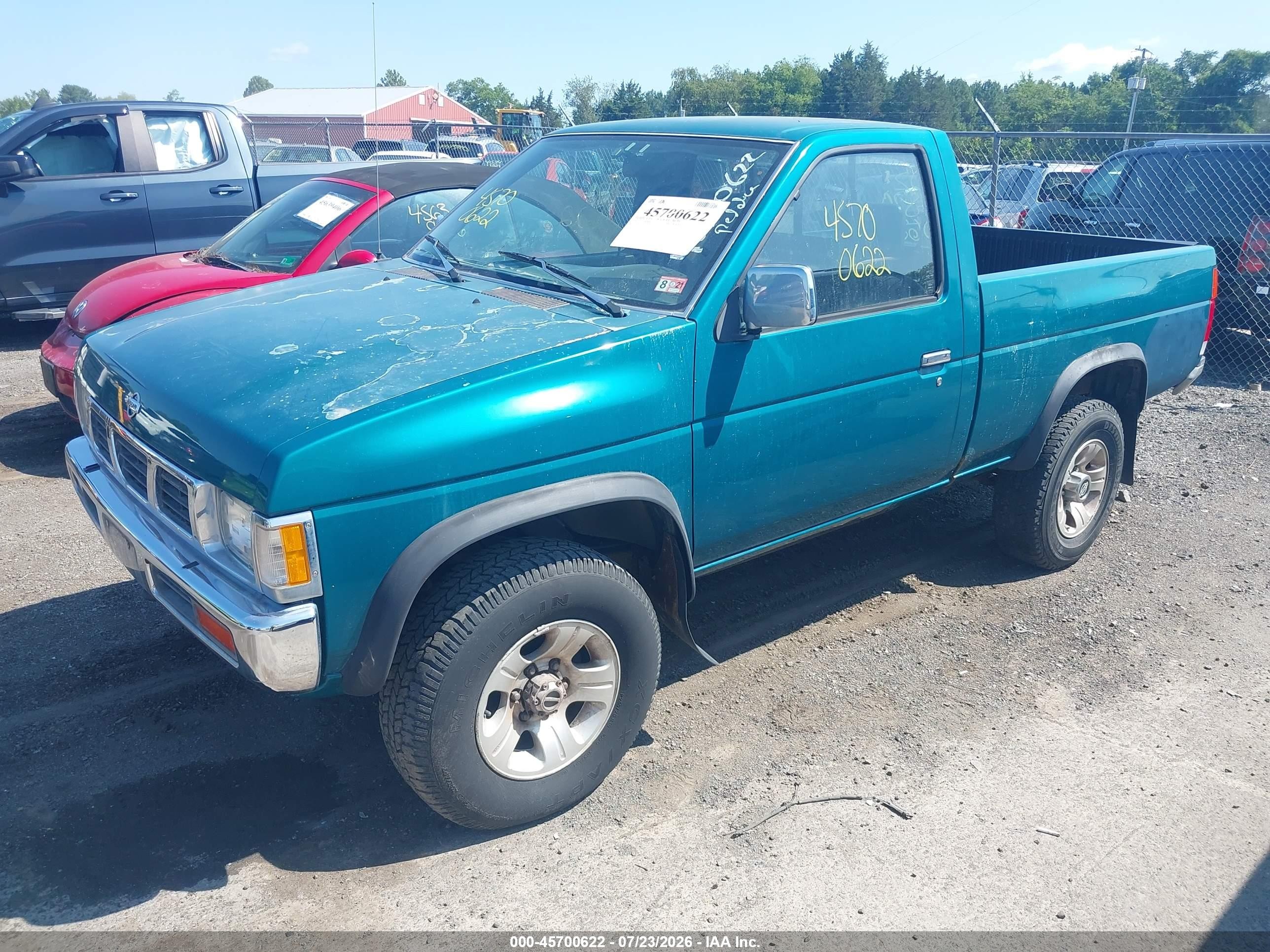 1997 Nissan 4x4 Truck Xe Green vin: 1N6SD11Y3VC347932