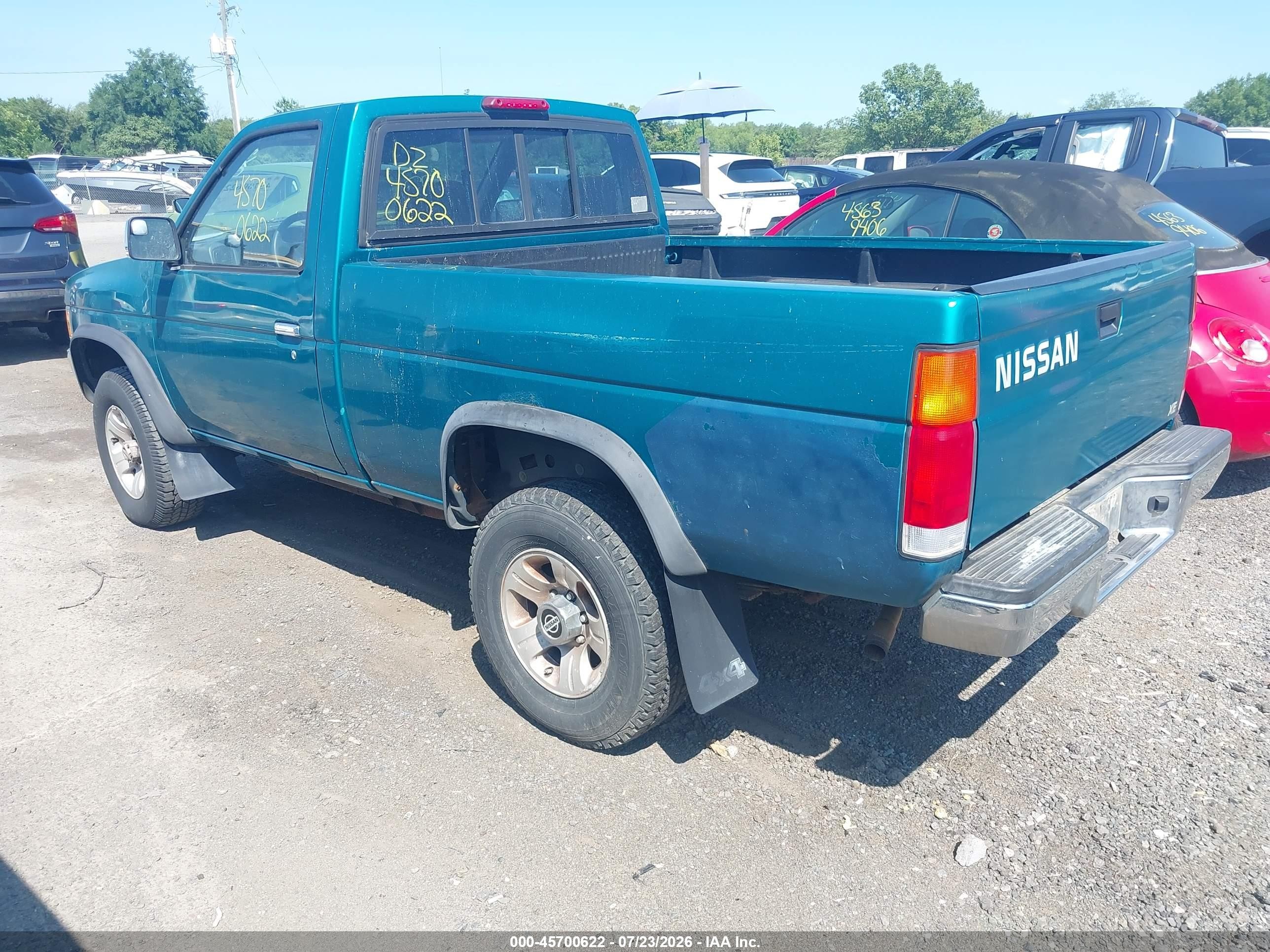 1997 Nissan 4x4 Truck Xe Green vin: 1N6SD11Y3VC347932