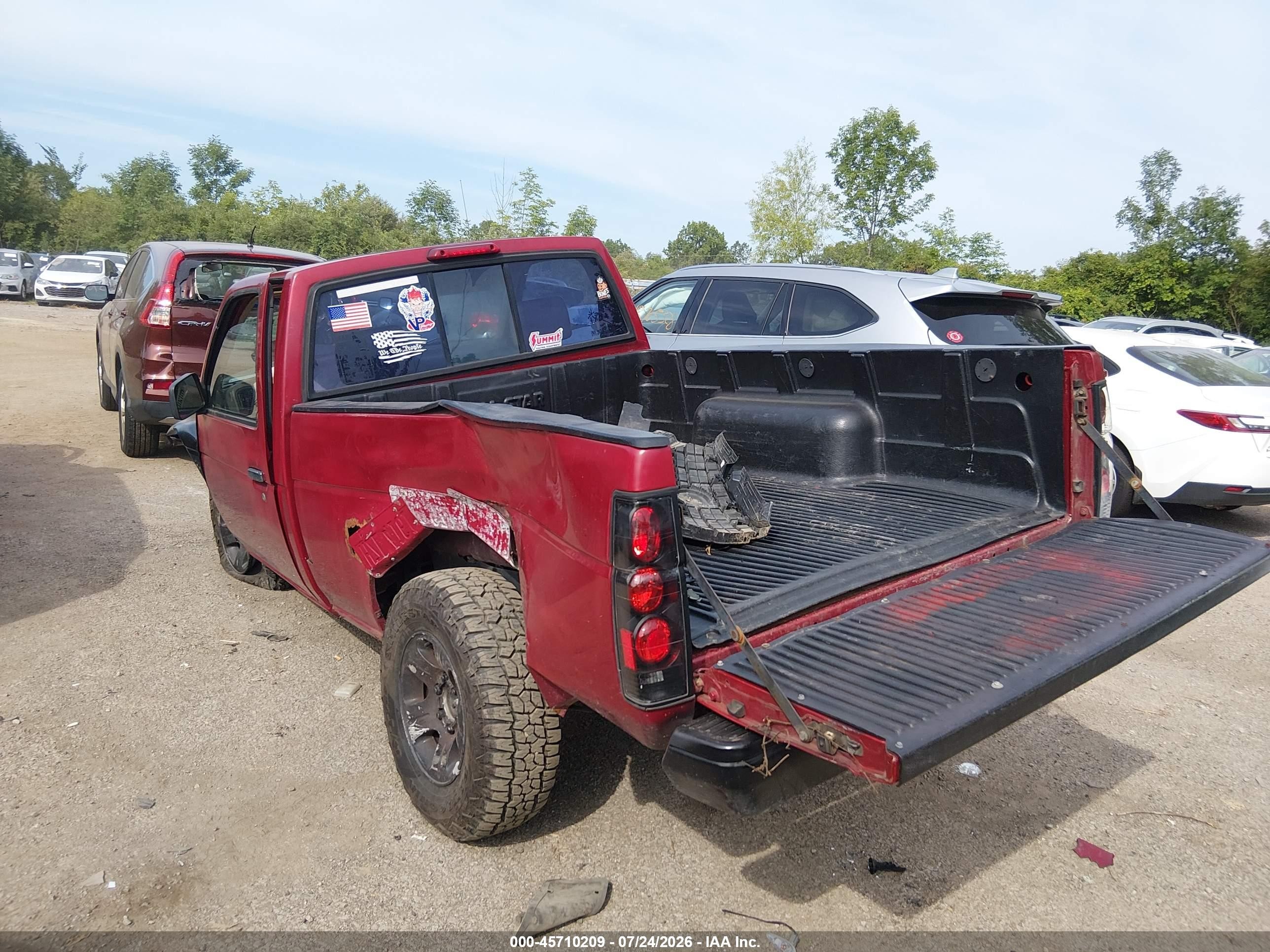 1997 Nissan 4x4 Truck Xe Red vin: 1N6SD11Y4VC406759