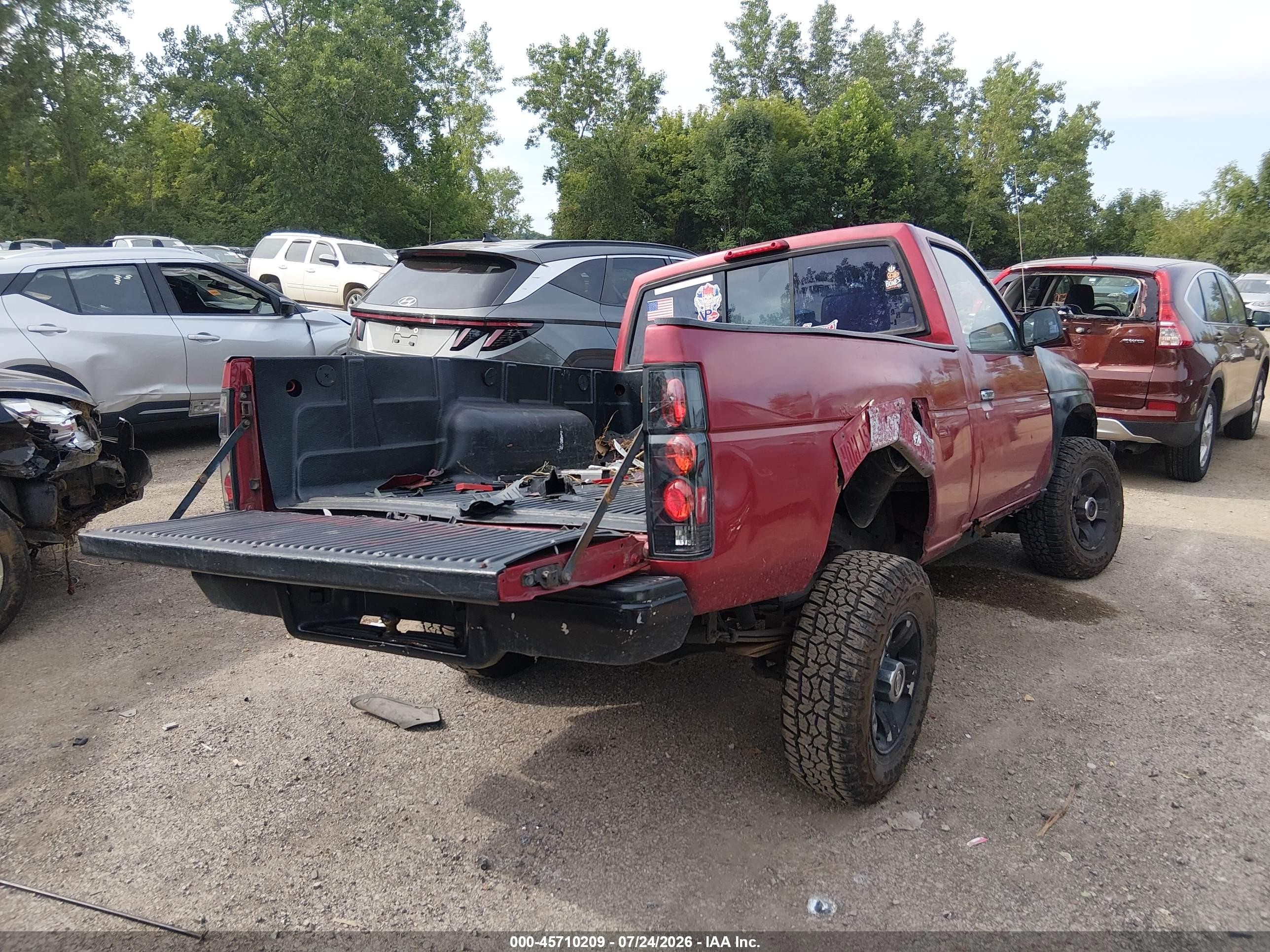1997 Nissan 4x4 Truck Xe Red vin: 1N6SD11Y4VC406759