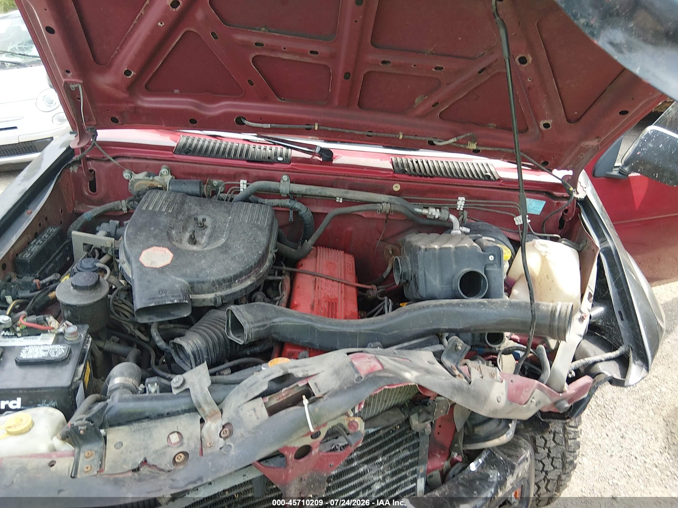 1997 Nissan 4x4 Truck Xe Red vin: 1N6SD11Y4VC406759