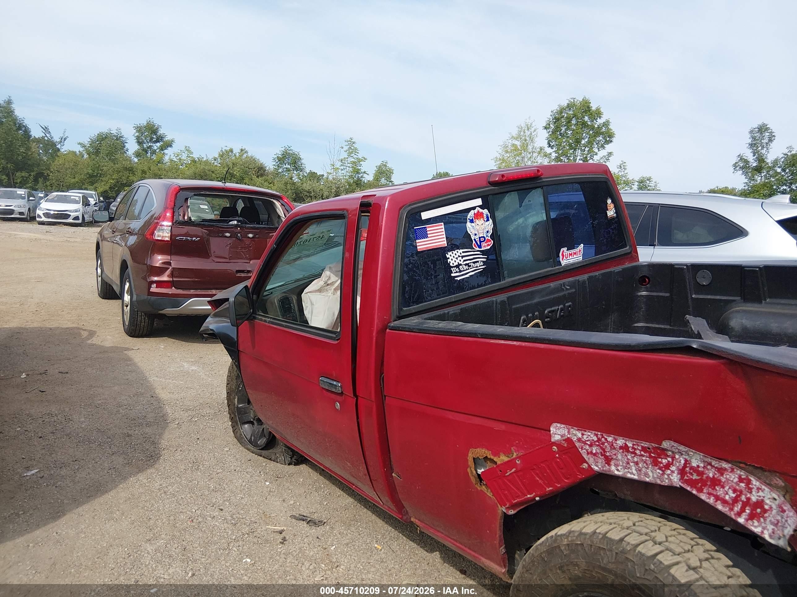 1997 Nissan 4x4 Truck Xe Red vin: 1N6SD11Y4VC406759