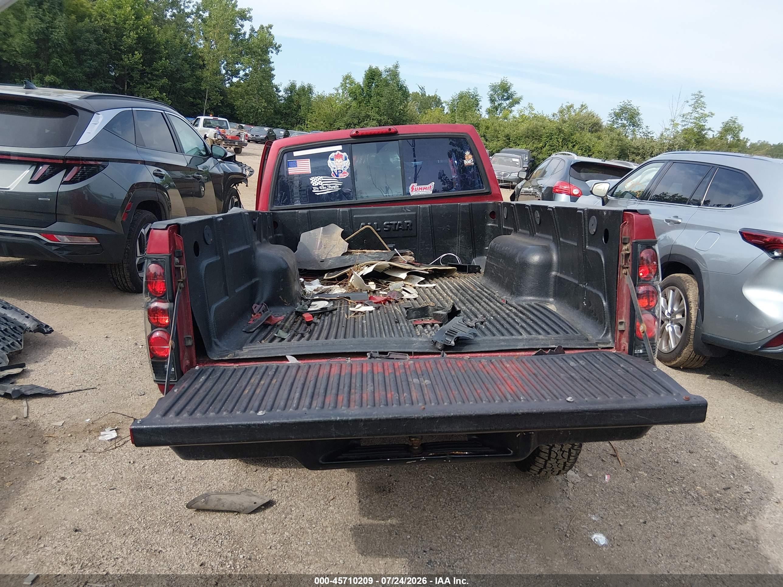 1997 Nissan 4x4 Truck Xe Red vin: 1N6SD11Y4VC406759