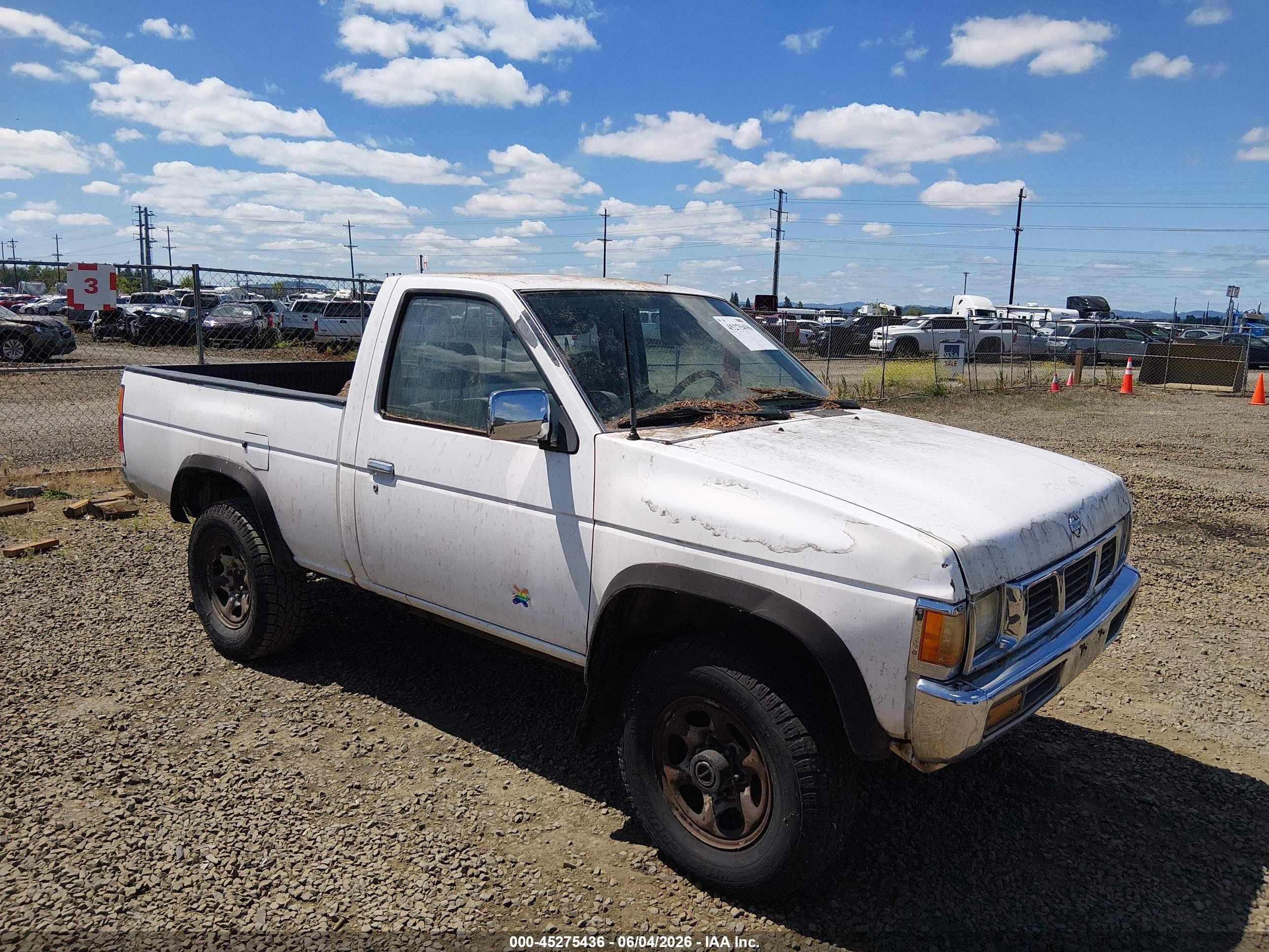 1995 Nissan Truck Xe White vin: 1N6SD11Y6SC410162