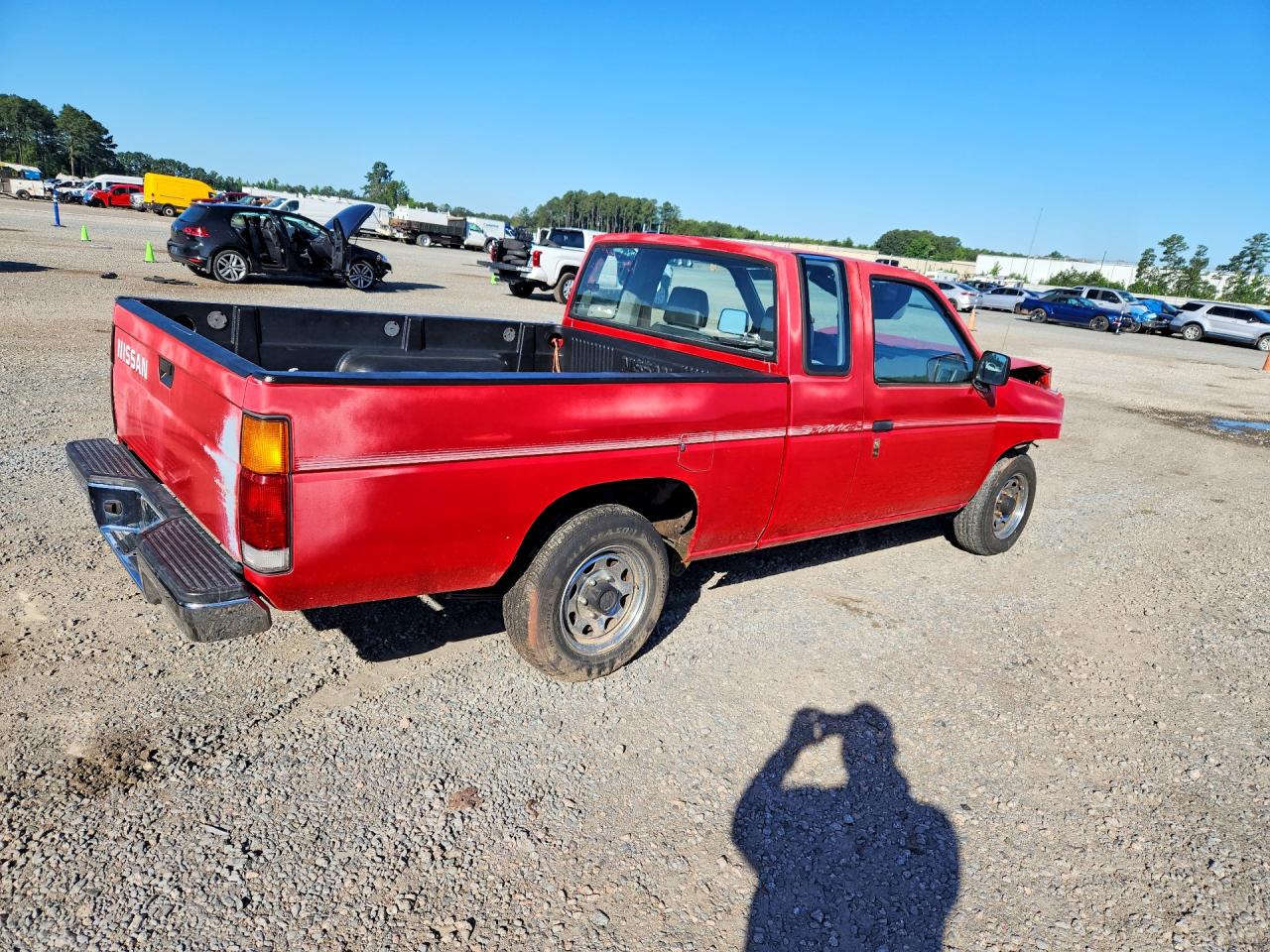 1993 Nissan Truck King Cab Red vin: 1N6SD16S0PC436199