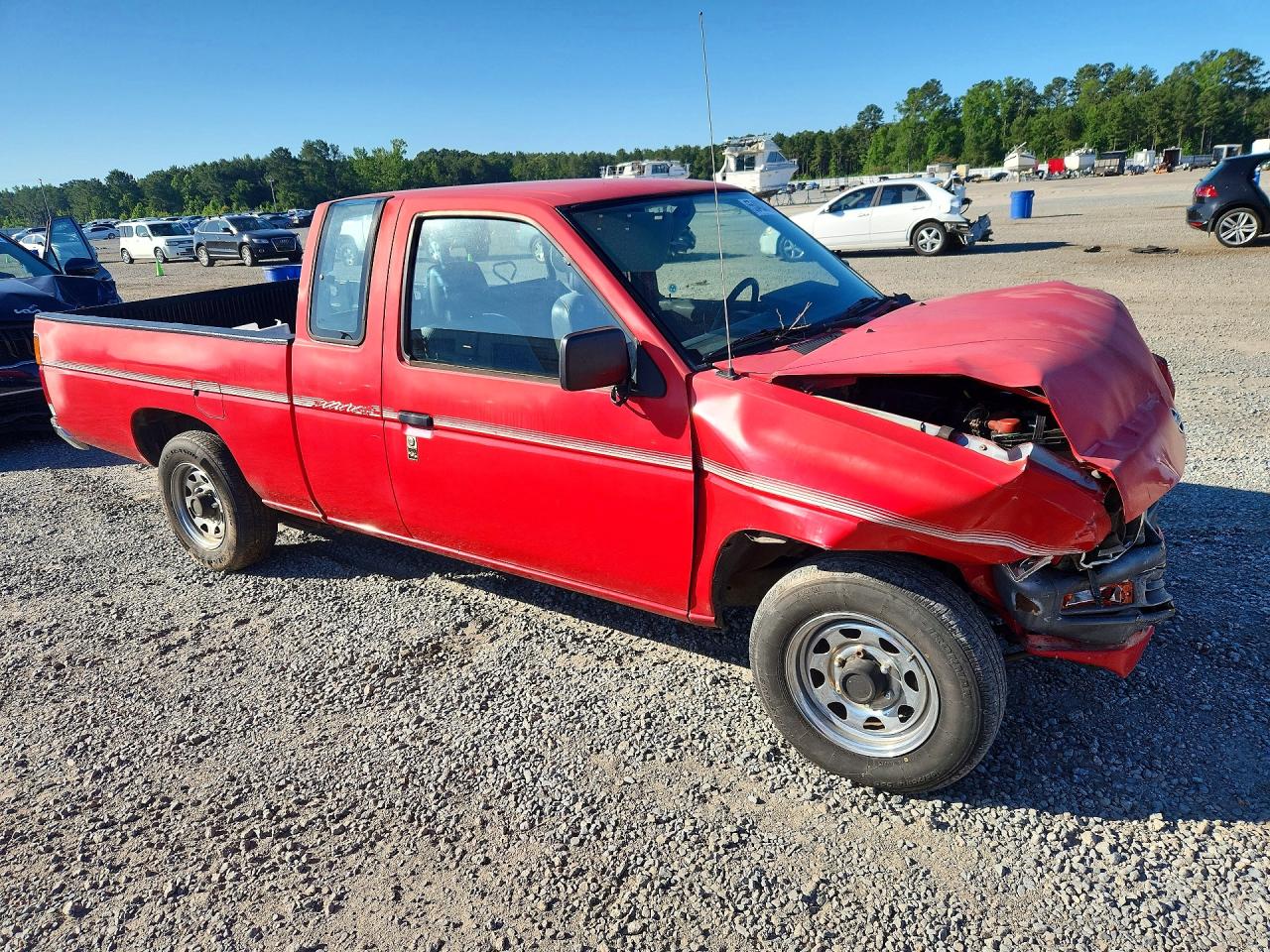 1993 Nissan Truck King Cab Red vin: 1N6SD16S0PC436199