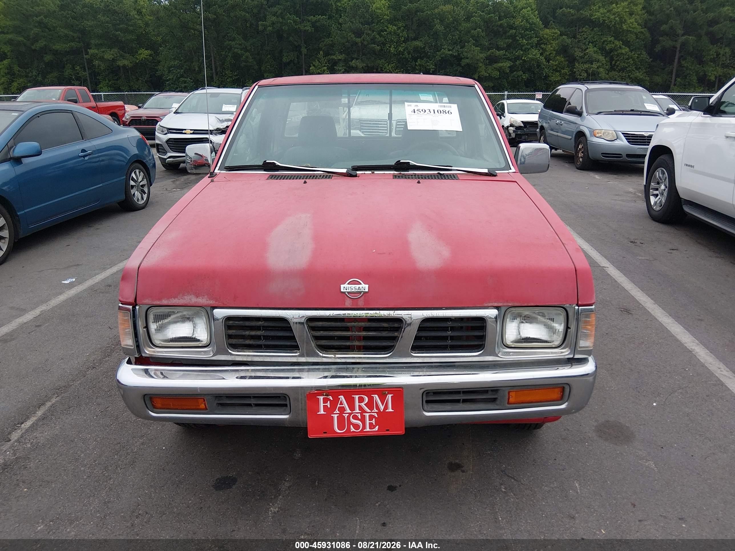 1997 Nissan 4x2 Truck Se/xe Red vin: 1N6SD16S0VC400154