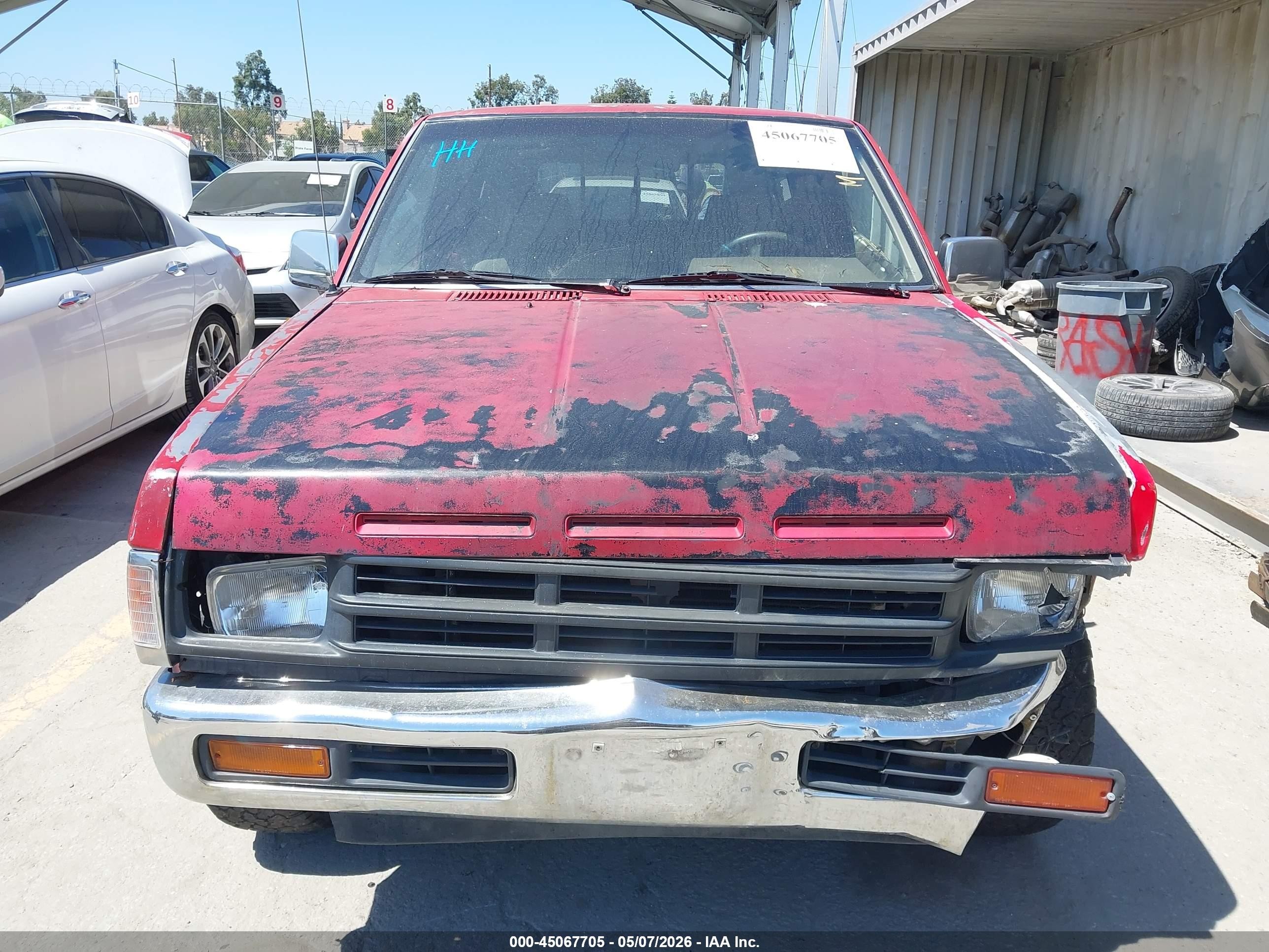1991 Nissan Truck King Cab Red vin: 1N6SD16S1MC331537