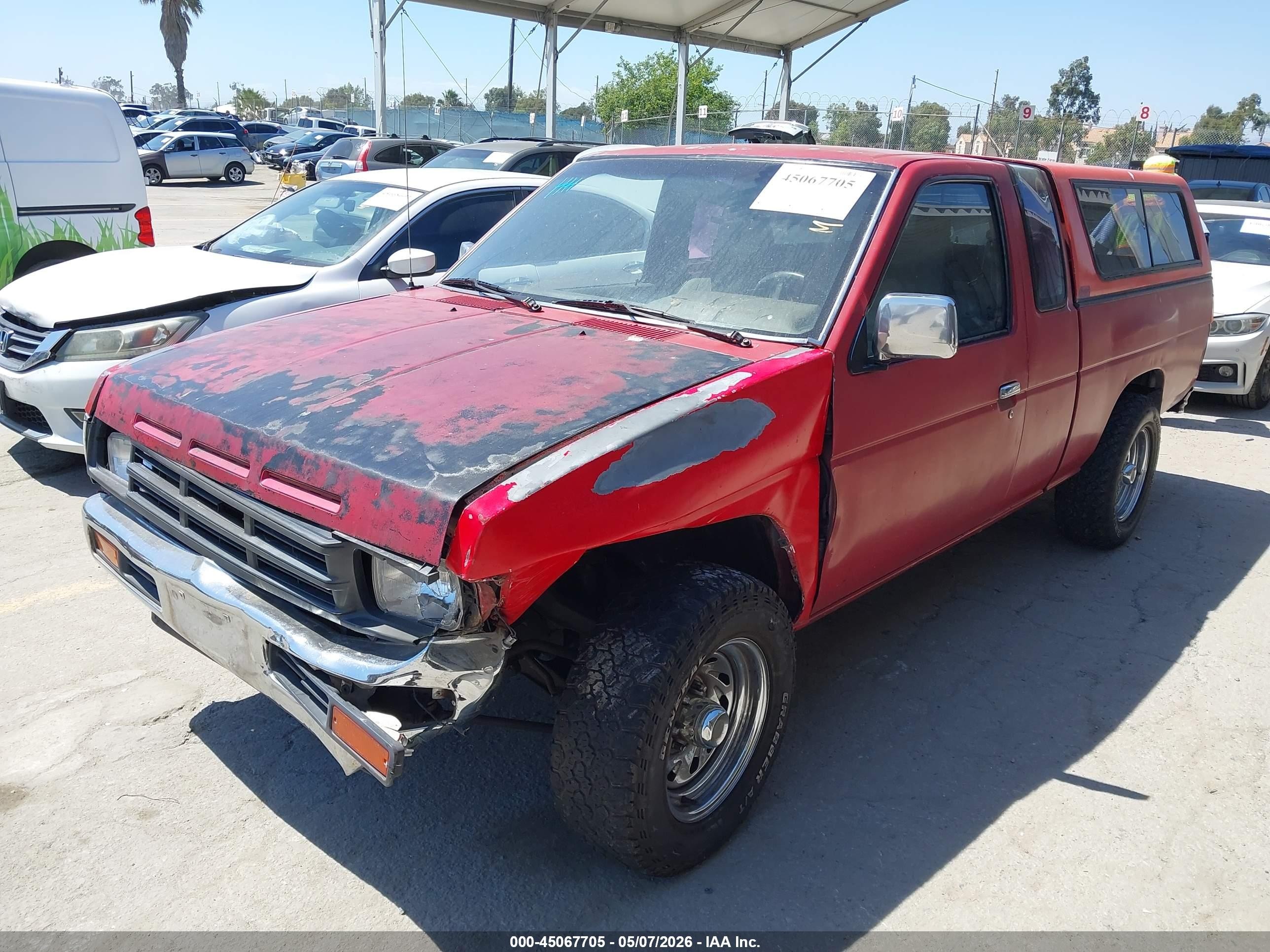 1991 Nissan Truck King Cab Red vin: 1N6SD16S1MC331537