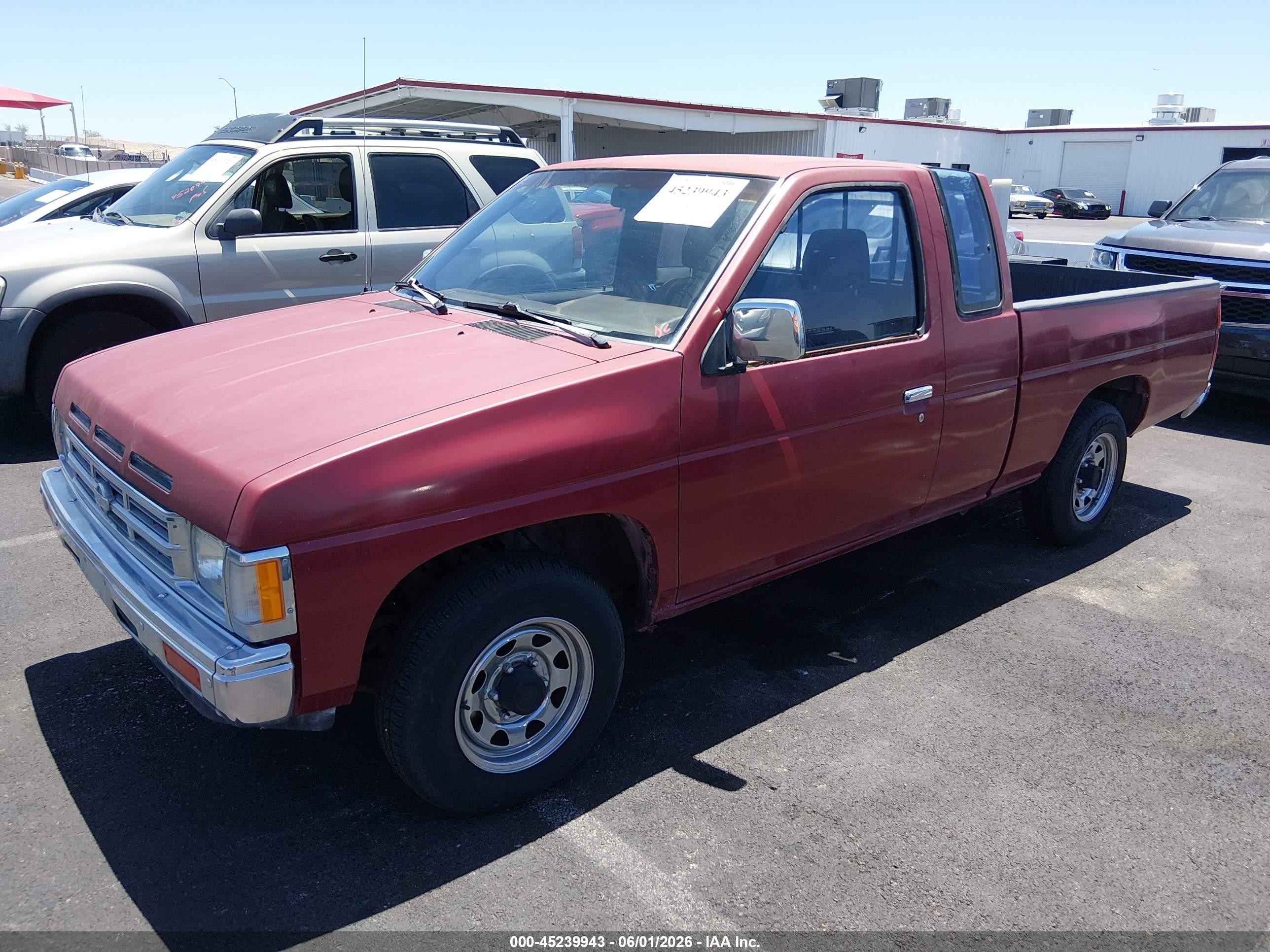 1991 Nissan Truck King Cab Red vin: 1N6SD16S1MC390698
