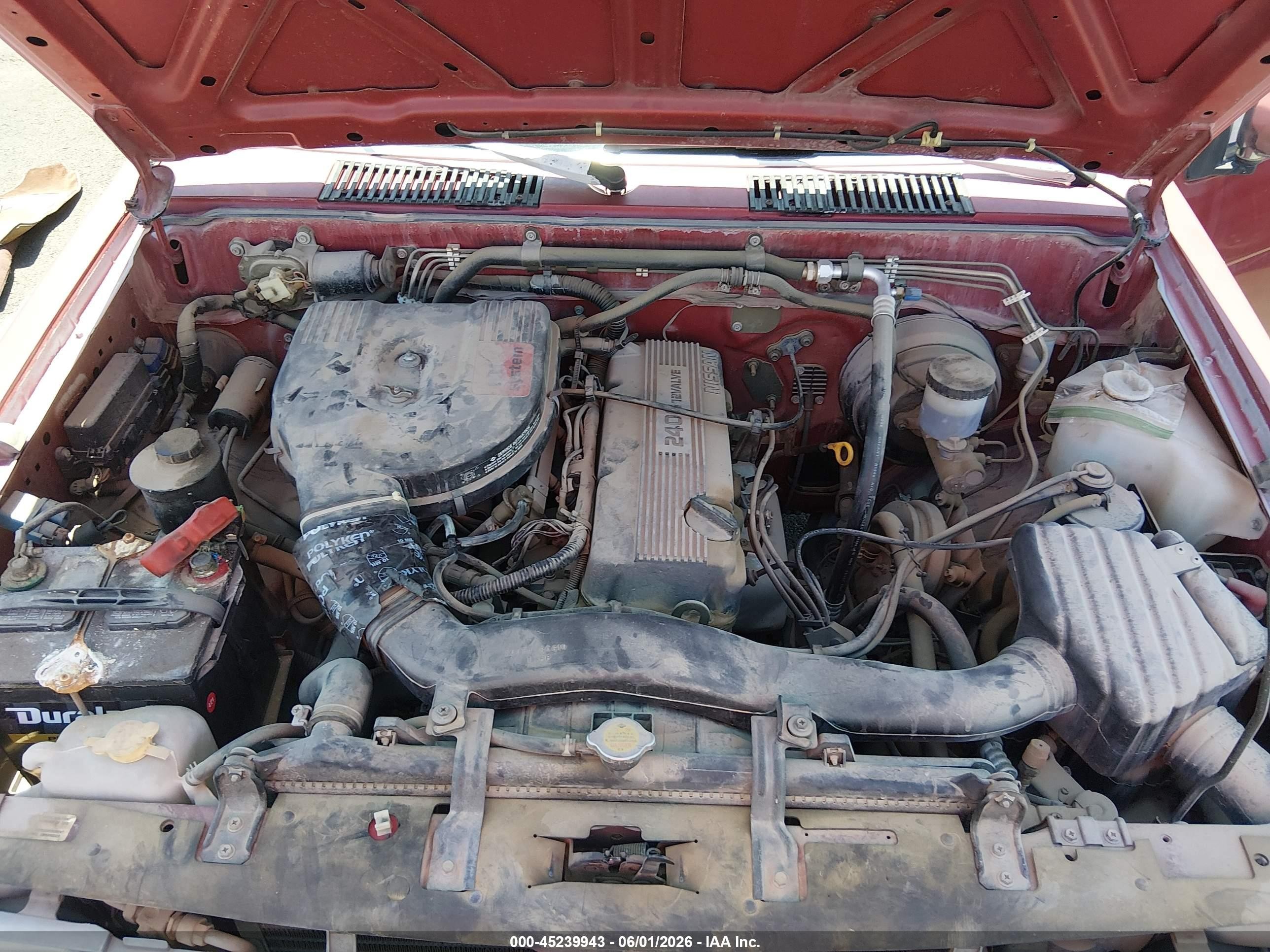 1991 Nissan Truck King Cab Red vin: 1N6SD16S1MC390698