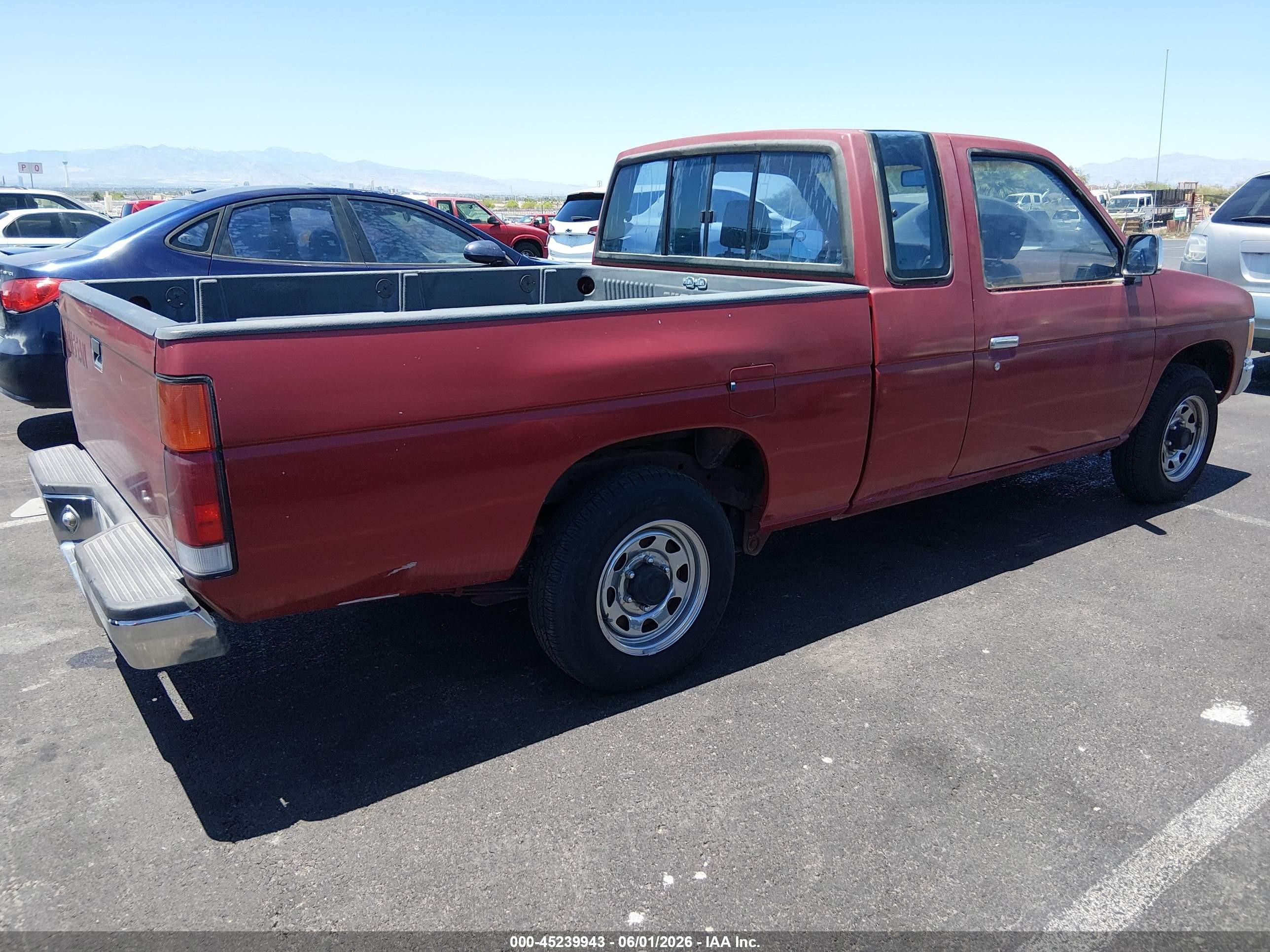 1991 Nissan Truck King Cab Red vin: 1N6SD16S1MC390698