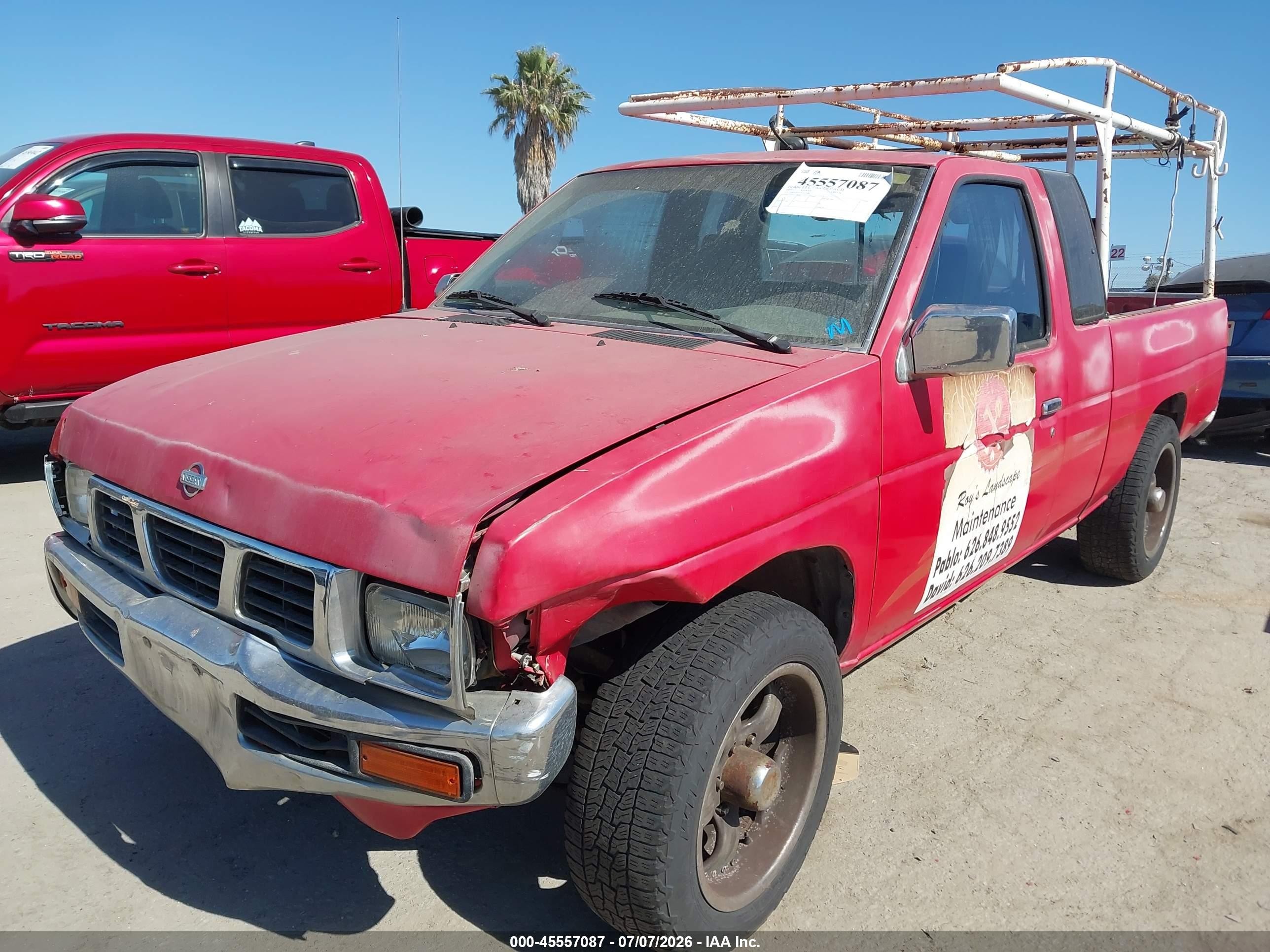1995 Nissan Truck King Cab Xe Красный vin: 1N6SD16S1SC427486