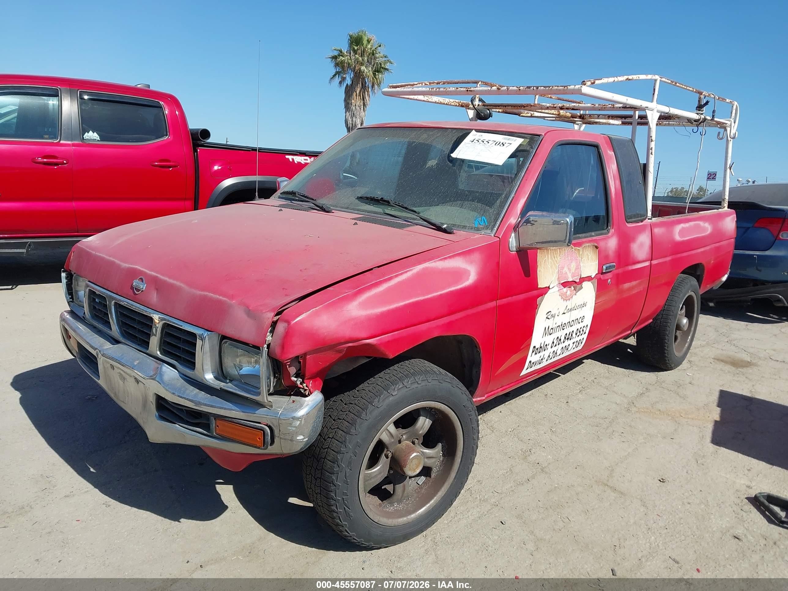 1995 Nissan Truck King Cab Xe Красный vin: 1N6SD16S1SC427486