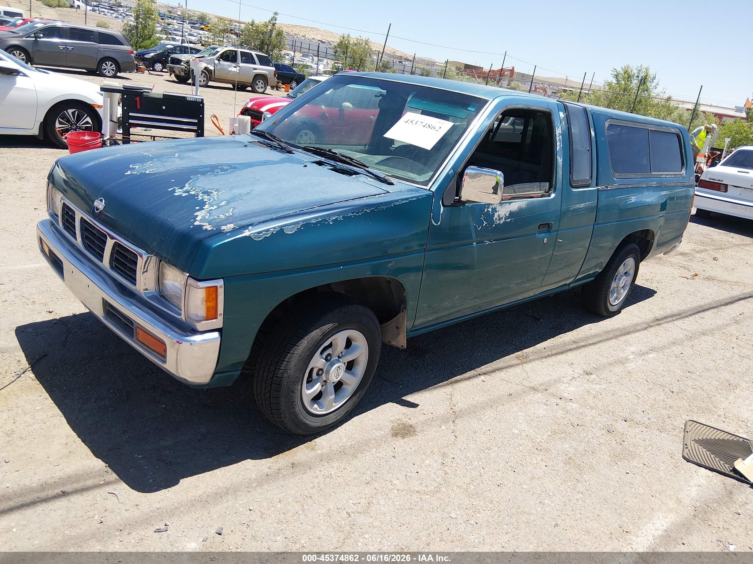 1996 Nissan Truck King Cab Se/king Cab Xe Green vin: 1N6SD16S2TC305897