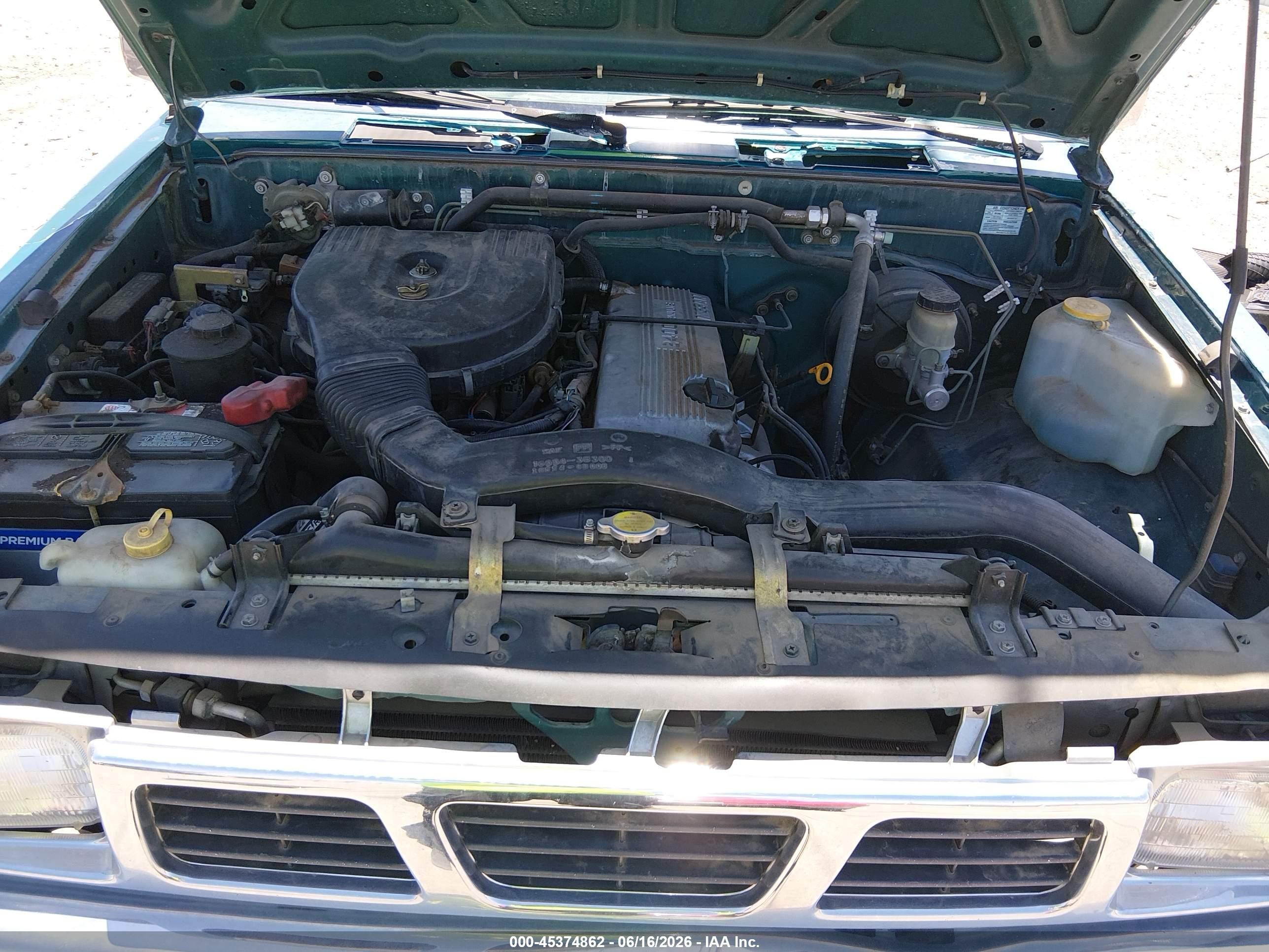 1996 Nissan Truck King Cab Se/king Cab Xe Green vin: 1N6SD16S2TC305897