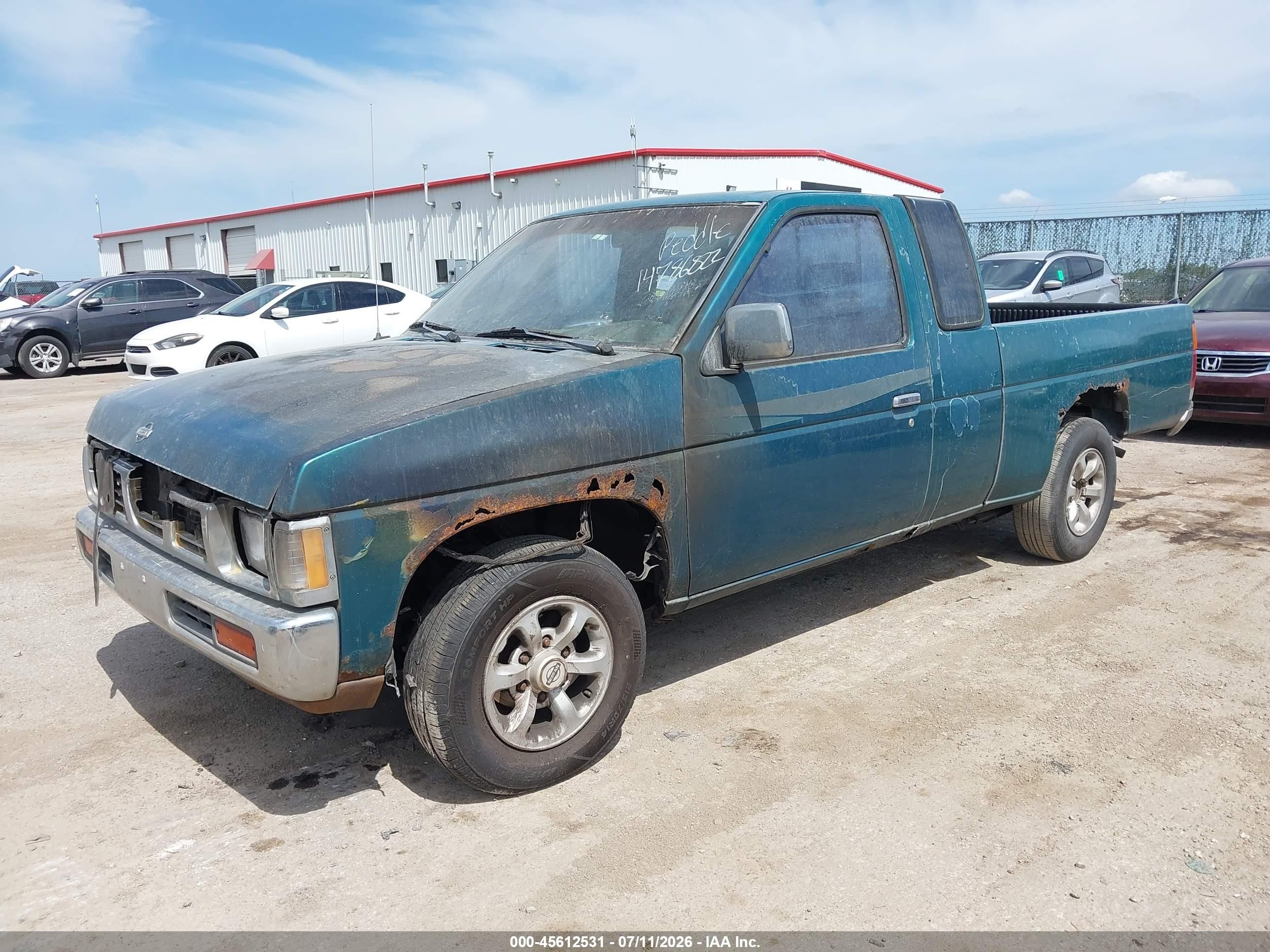 1997 Nissan 4x2 Truck Se/xe Green vin: 1N6SD16S3VC424187