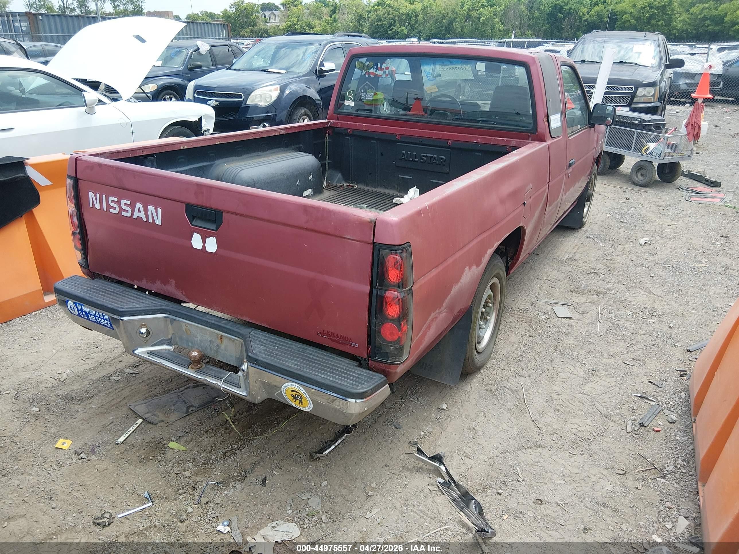 1991 Nissan Truck King Cab Red vin: 1N6SD16S4MC415609