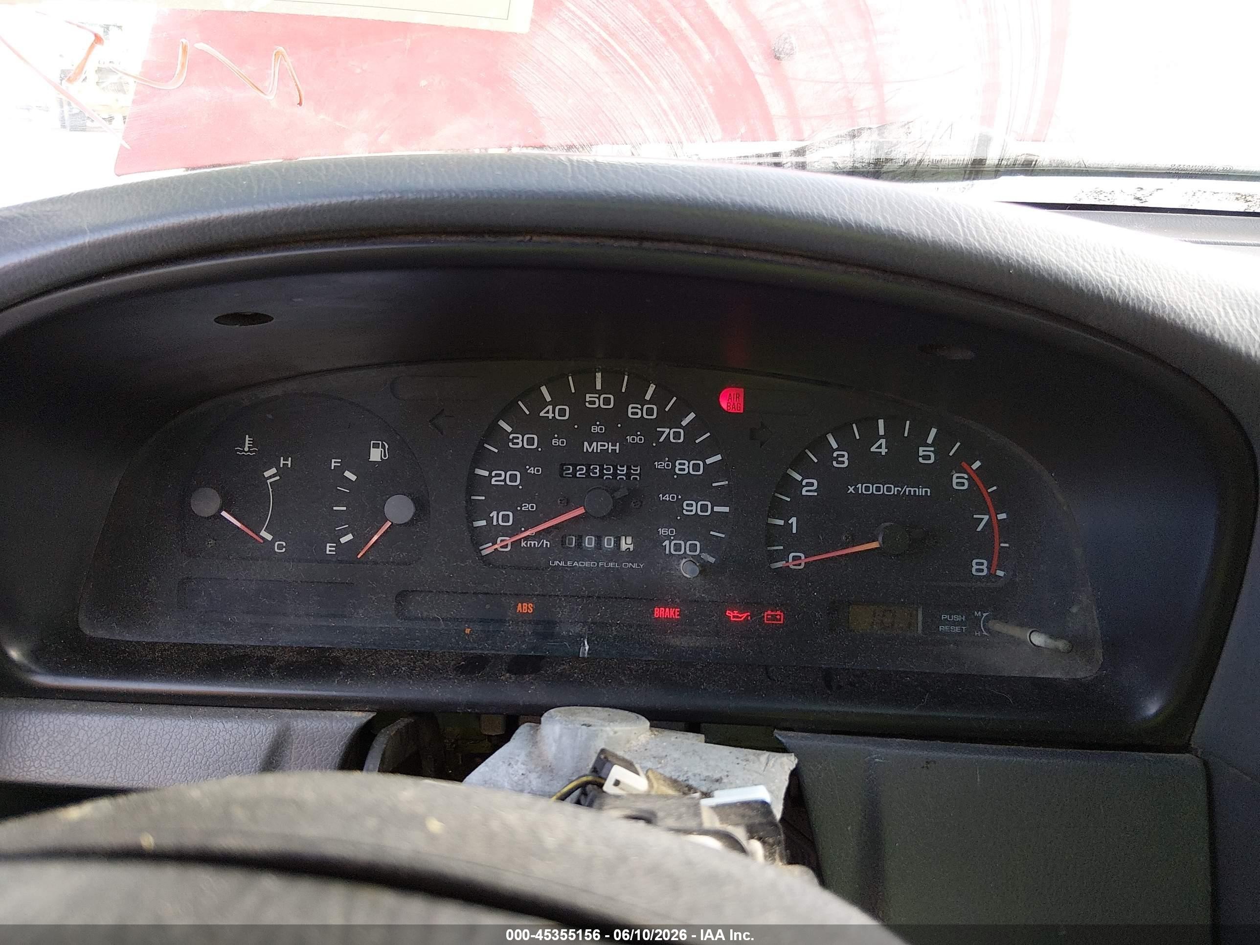 1997 Nissan 4x2 Truck Se/xe Red vin: 1N6SD16S6VC316937
