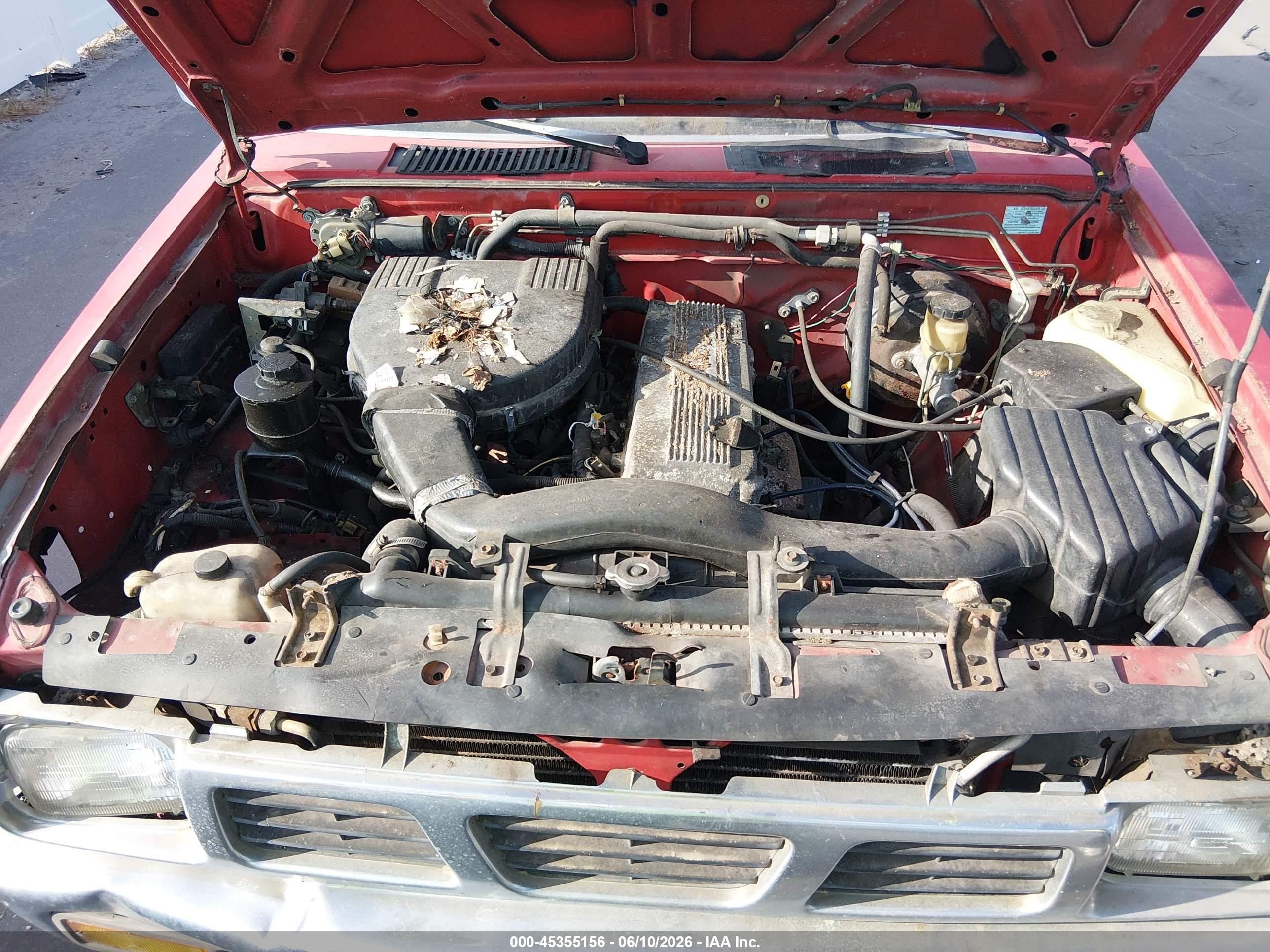 1997 Nissan 4x2 Truck Se/xe Red vin: 1N6SD16S6VC316937
