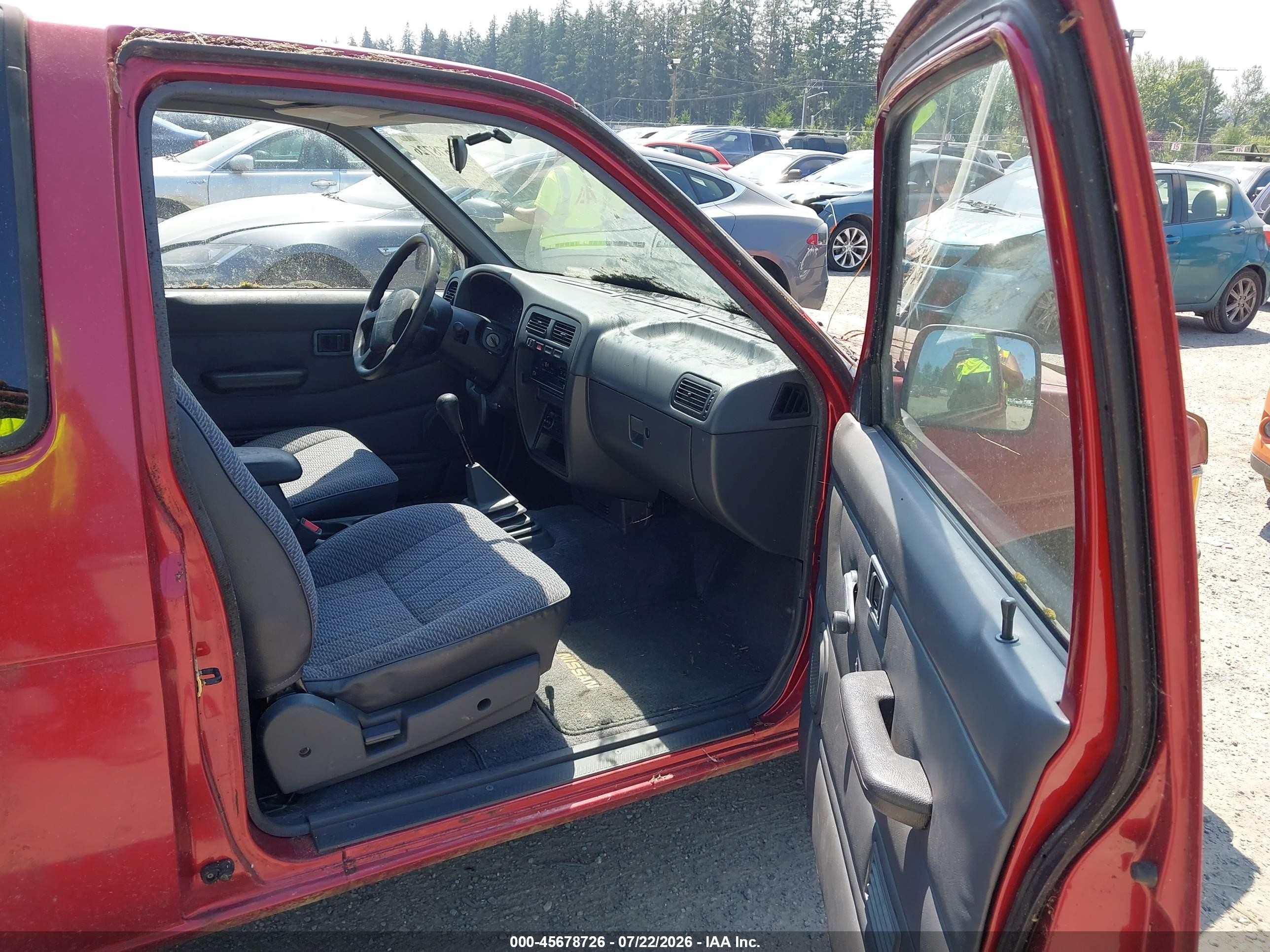 1996 Nissan Truck King Cab Se/king Cab Xe Red vin: 1N6SD16S7TC329709